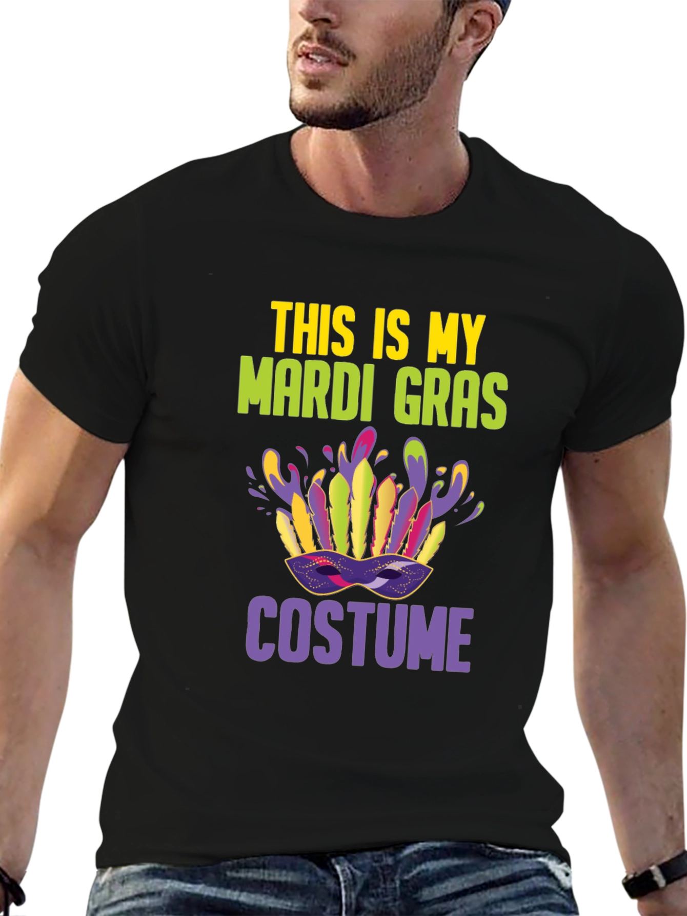 Mardi Gras Costume T-Shirt: Festive Party Tee