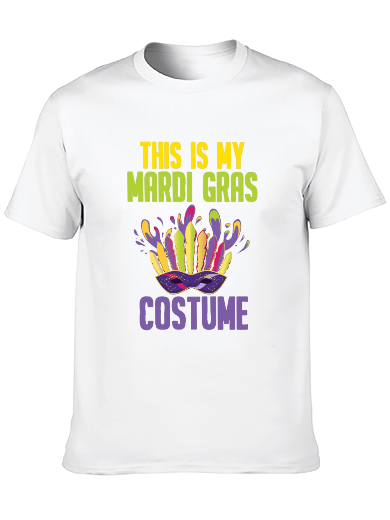 Mardi Gras Costume T-Shirt: Festive Party Tee