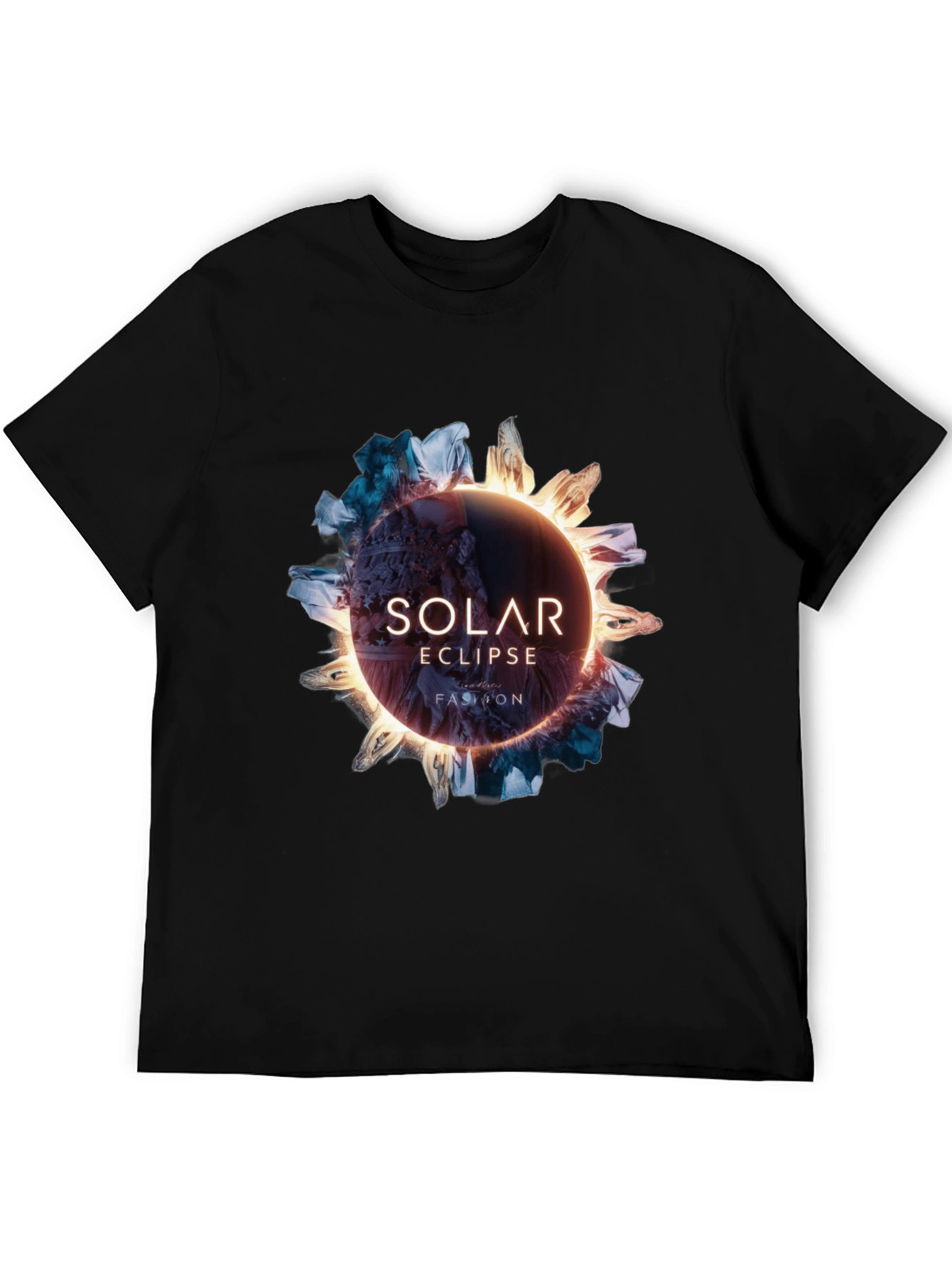 Solar Eclipse Fashion Black T-Shirt