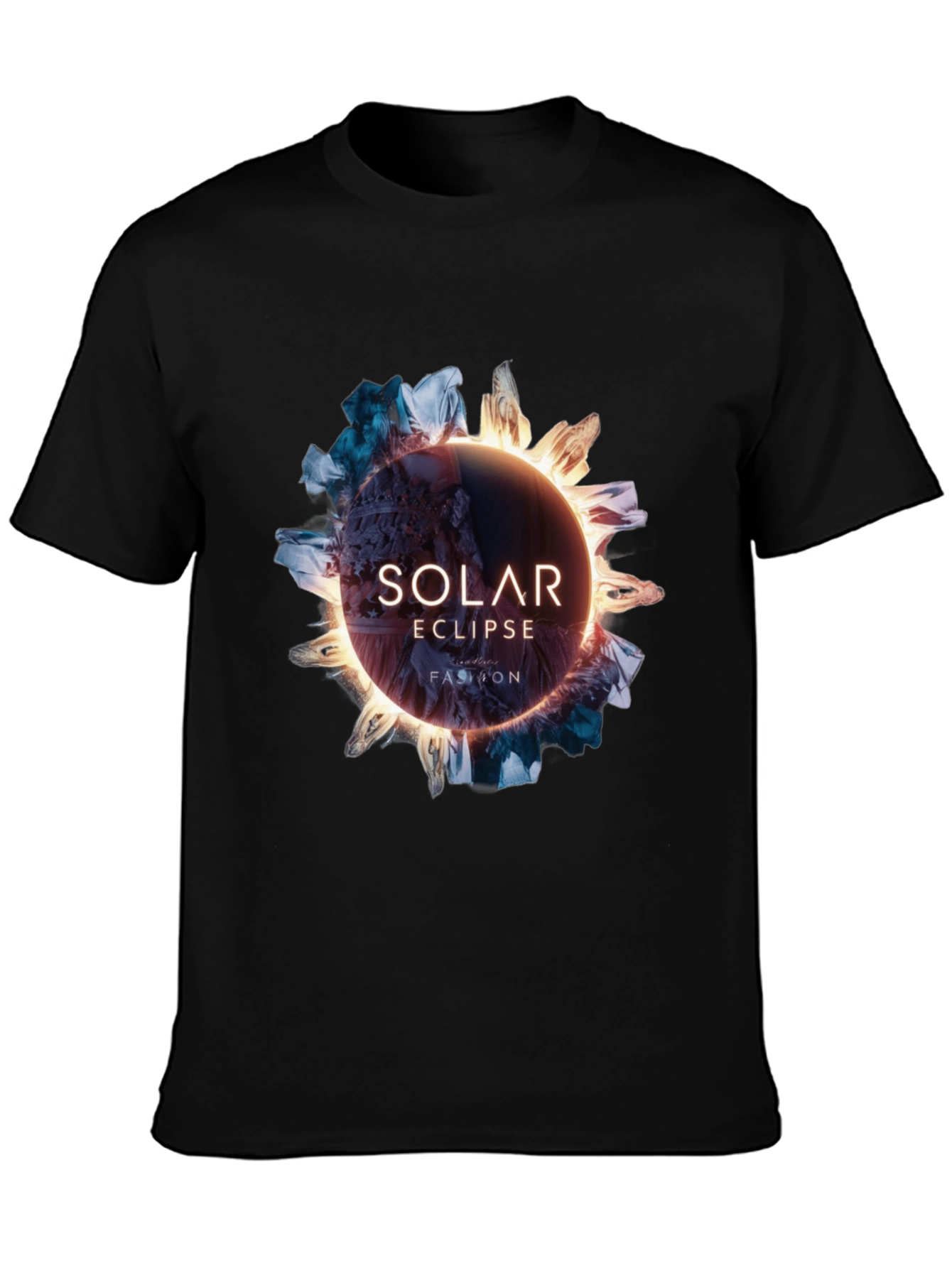 Solar Eclipse Fashion Black T-Shirt