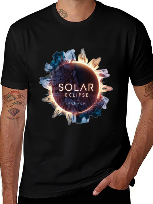 Solar Eclipse Fashion Black T-Shirt