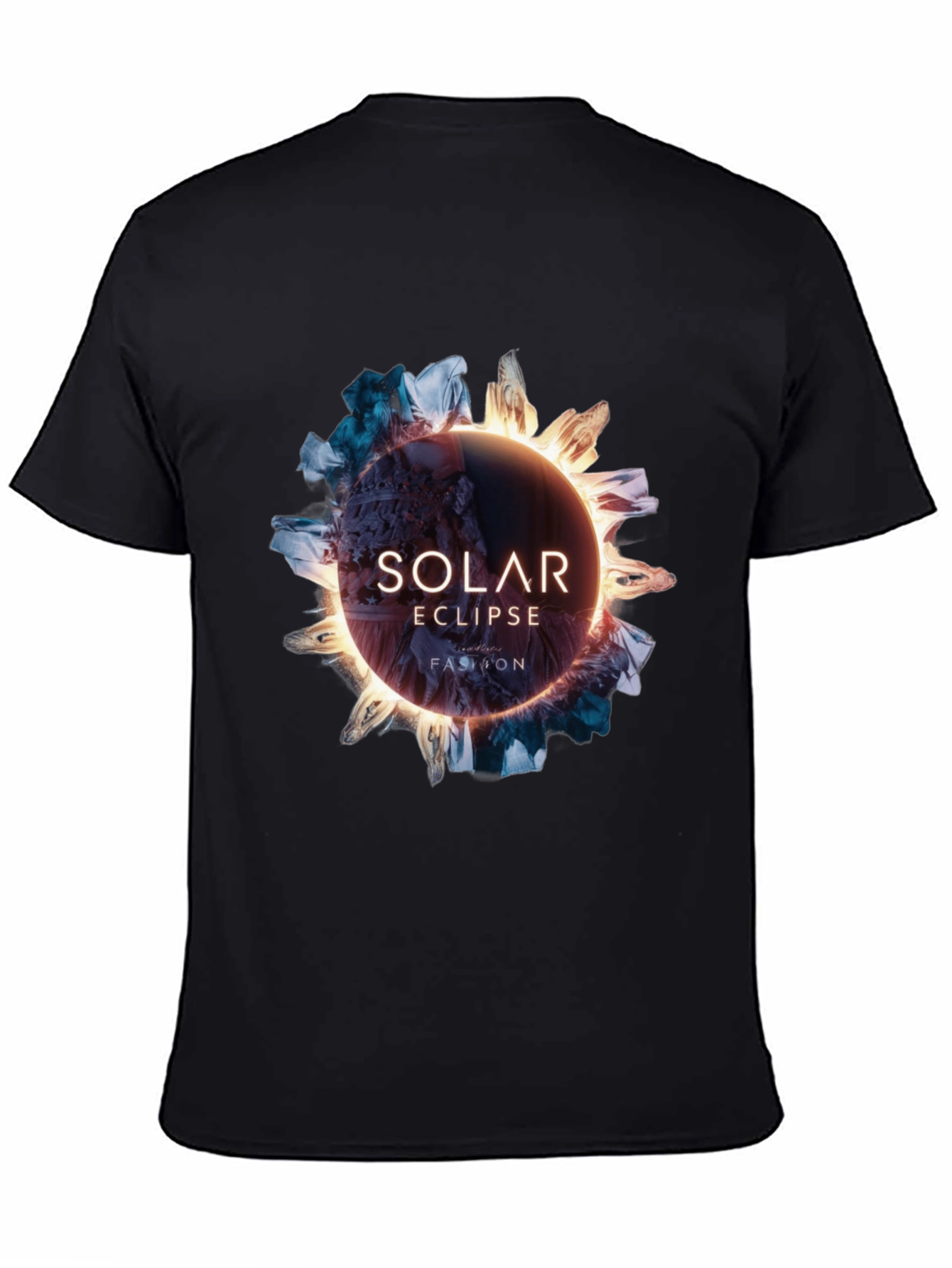 Solar Eclipse Fashion Black T-Shirt