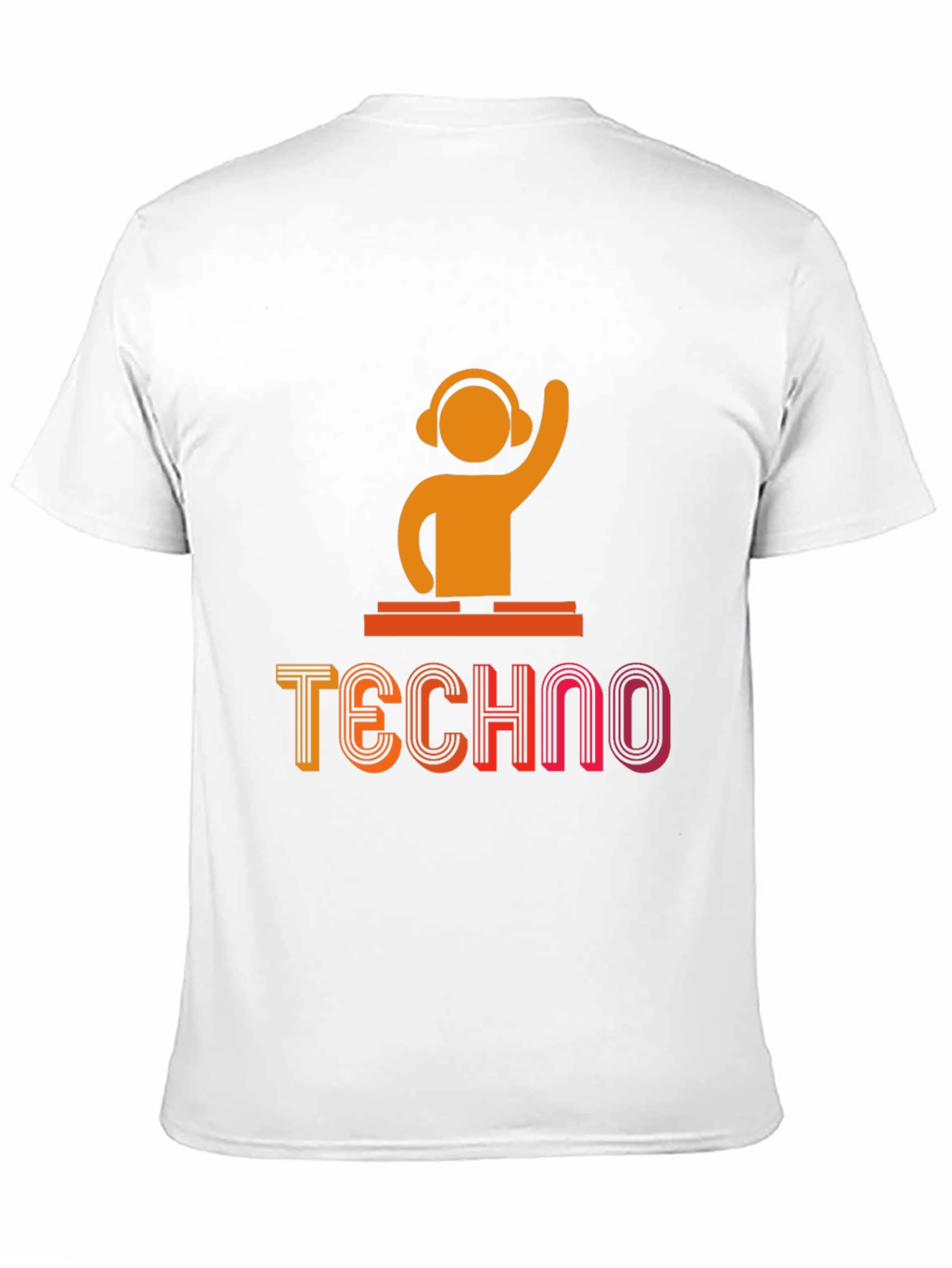 Techno DJ Graphic T-Shirt - Black