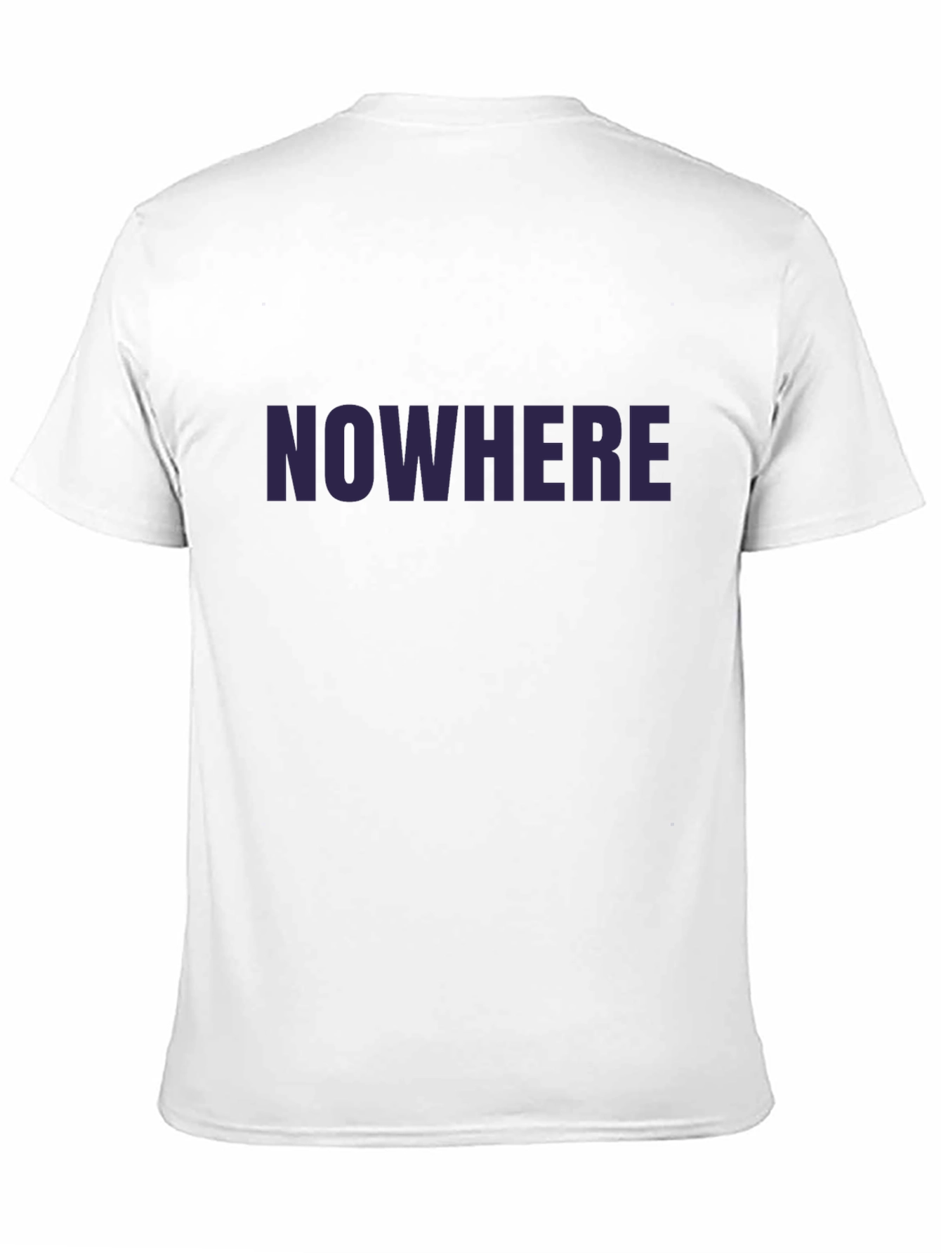 Nowhere Graphic Print Tee - Black Casual T-Shirt