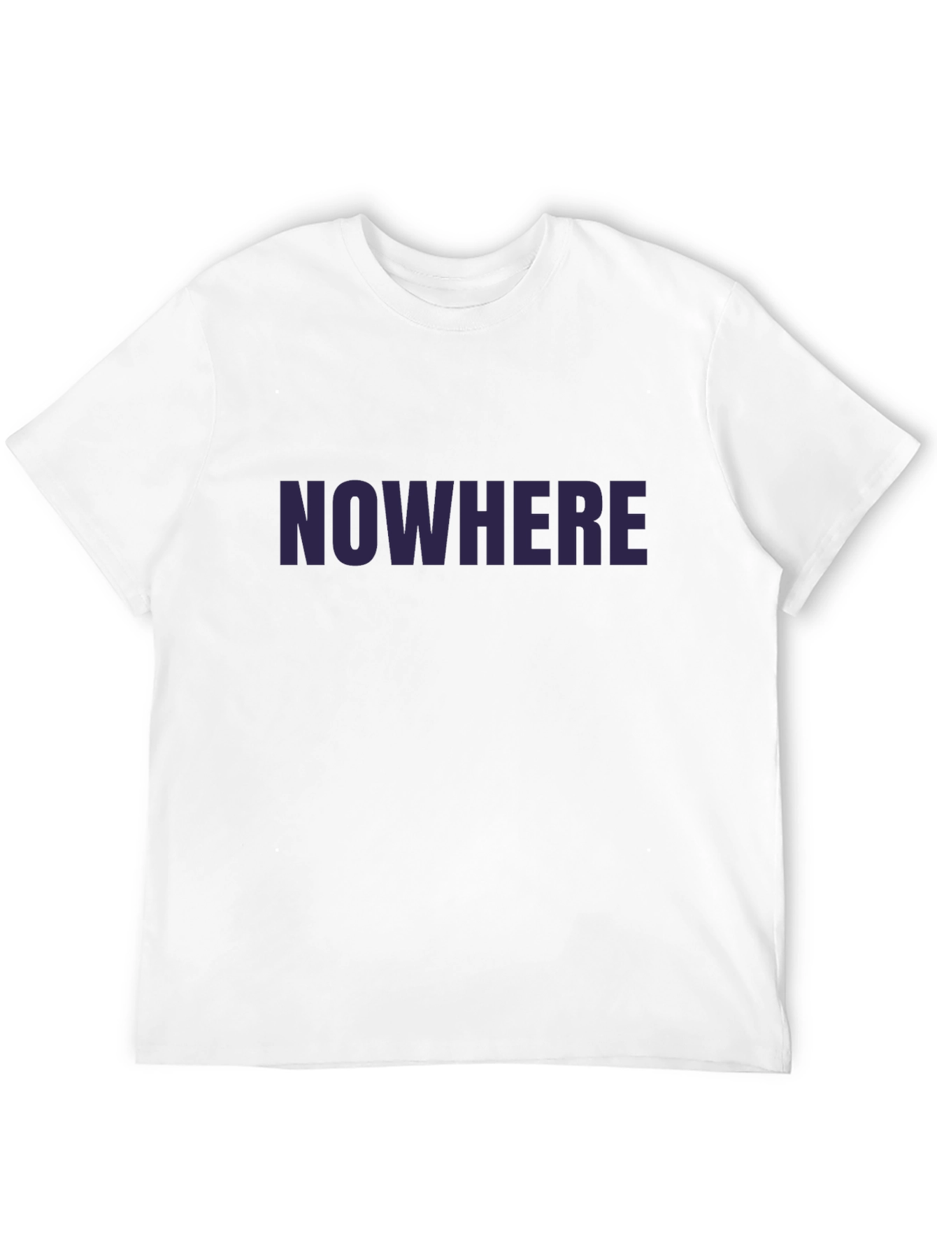 Nowhere Graphic Print Tee - Black Casual T-Shirt