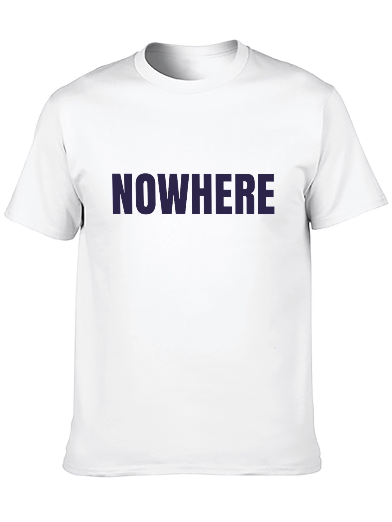 Nowhere Graphic Print Tee - Black Casual T-Shirt