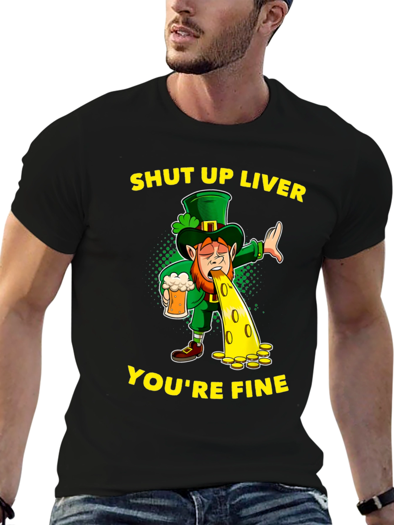St. Patricks Day Shut Up Liver Graphic Tee