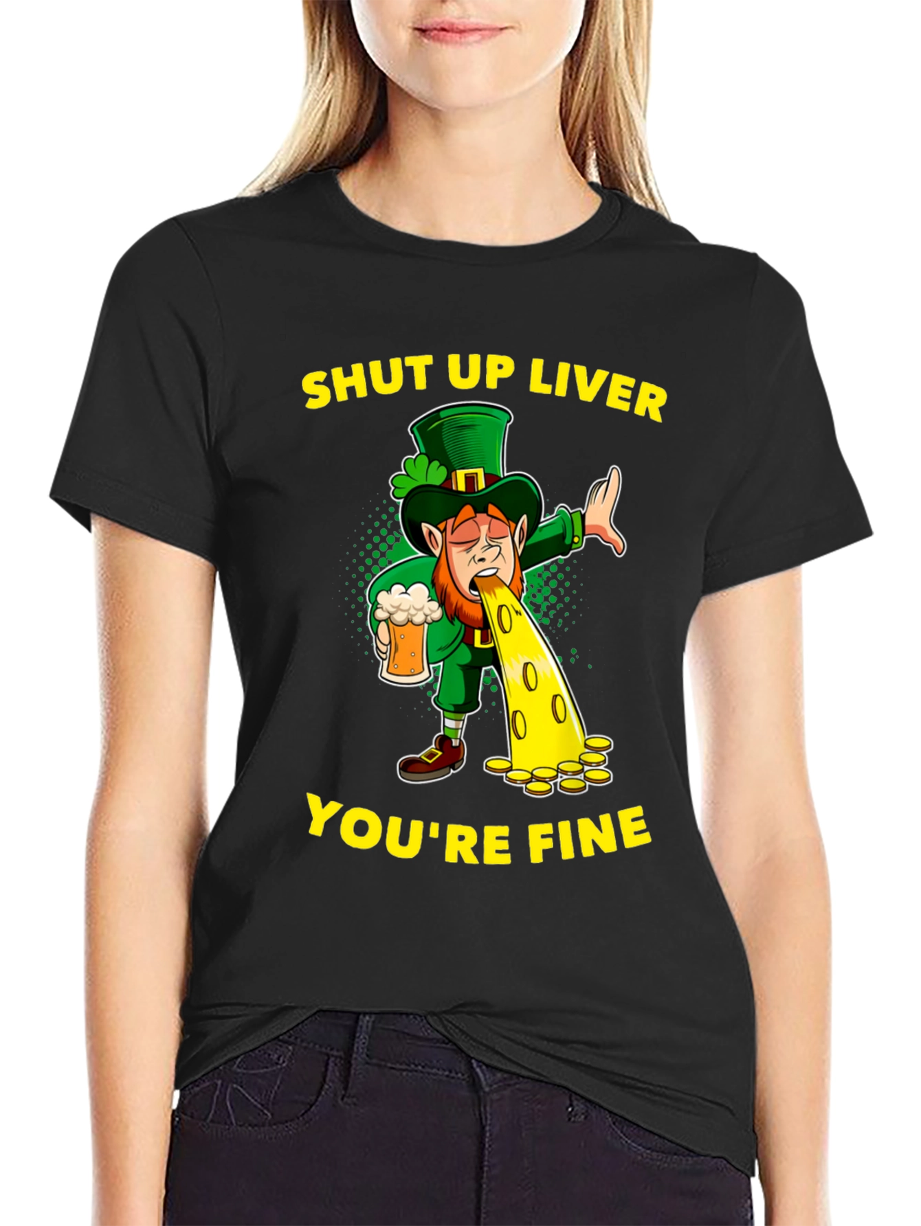 St. Patricks Day Shut Up Liver Graphic Tee