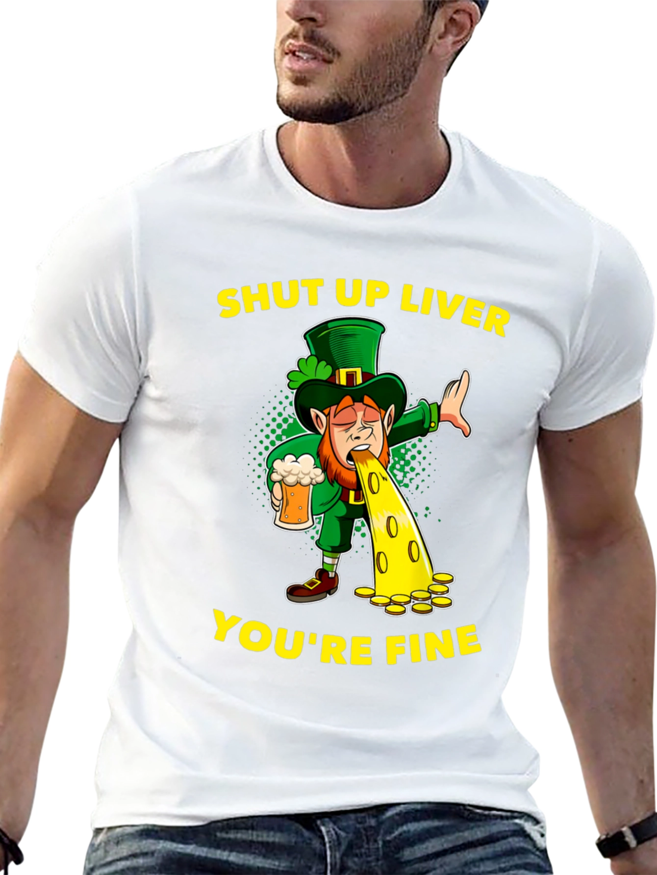 St. Patricks Day Shut Up Liver Graphic Tee