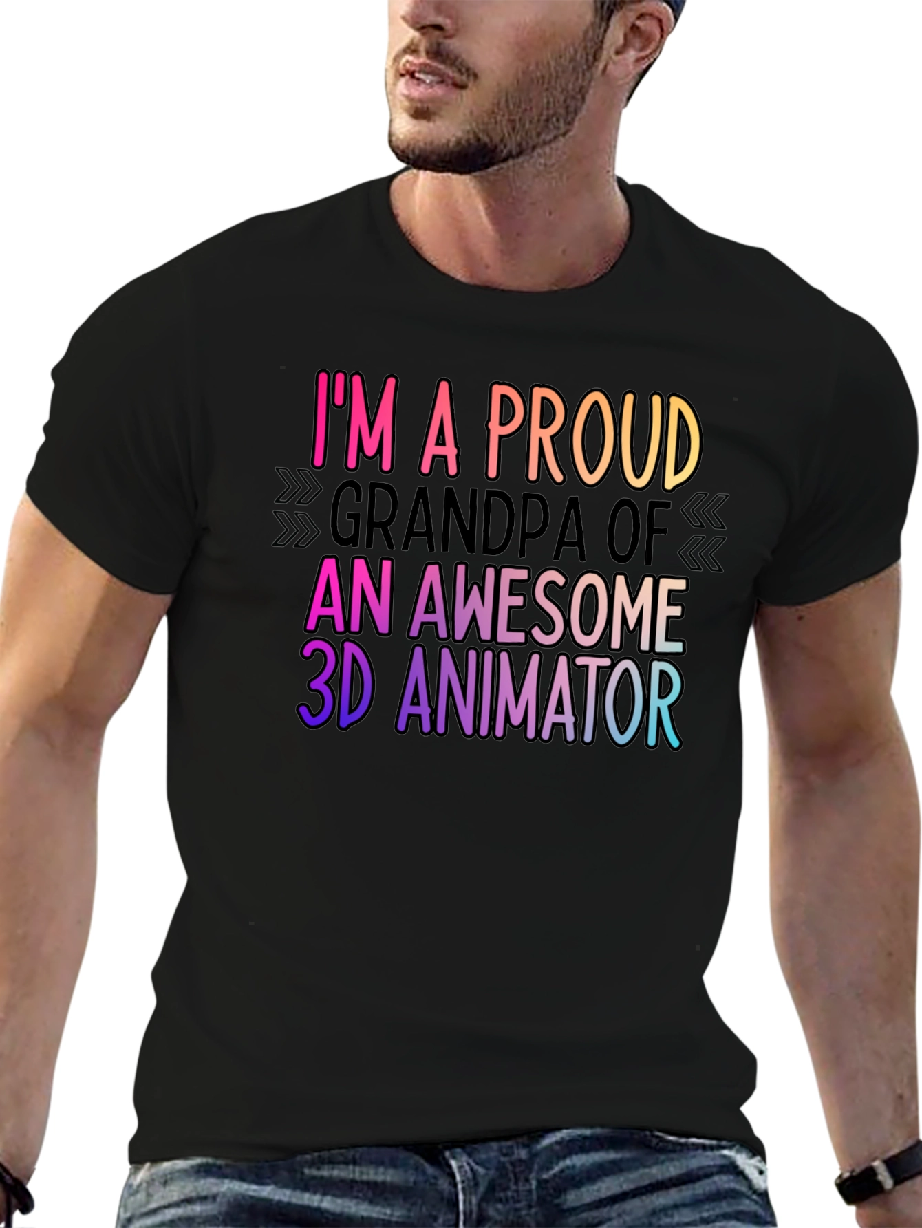 Proud Grandpa of a 3D Animator T-Shirt