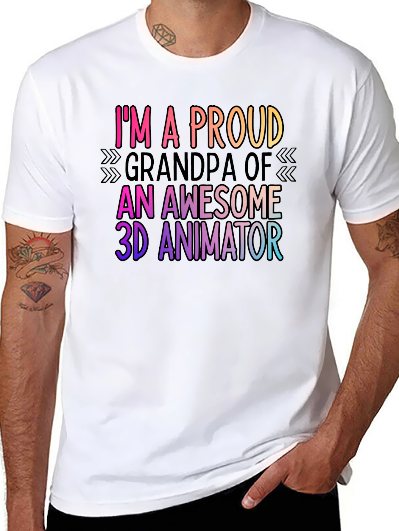 Proud Grandpa of a 3D Animator T-Shirt