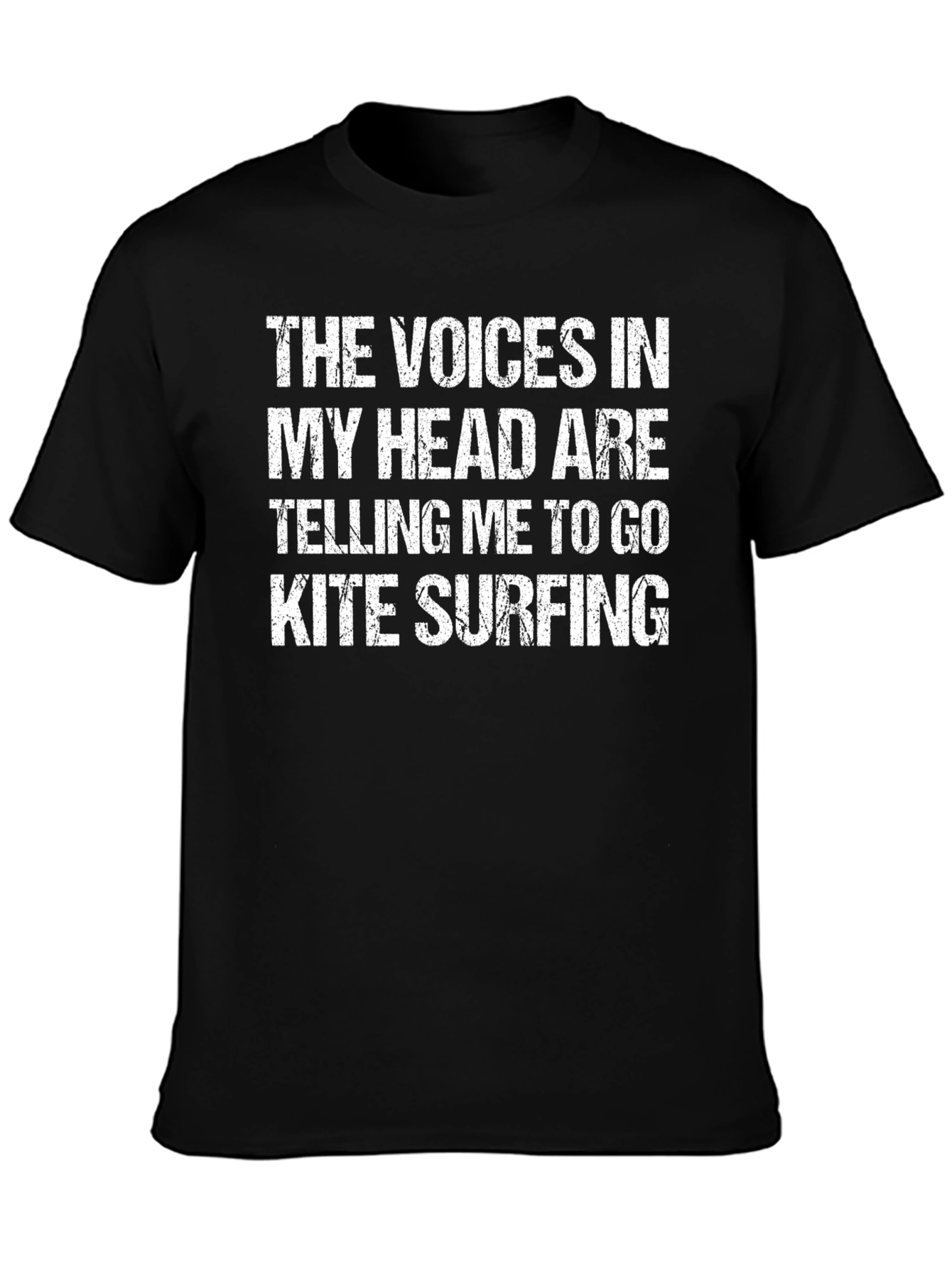 Kite Surfing Voices Graphic Tee - Funny Surfer T-Shirt