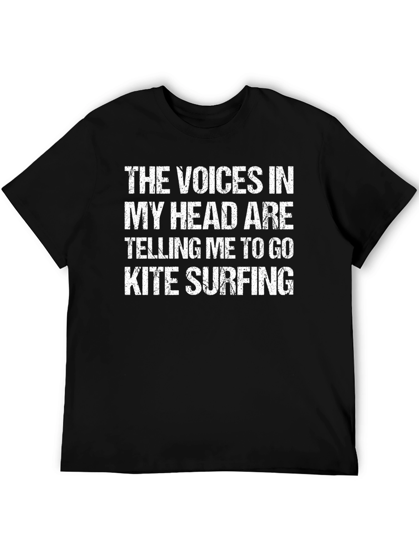 Kite Surfing Voices Graphic Tee - Funny Surfer T-Shirt