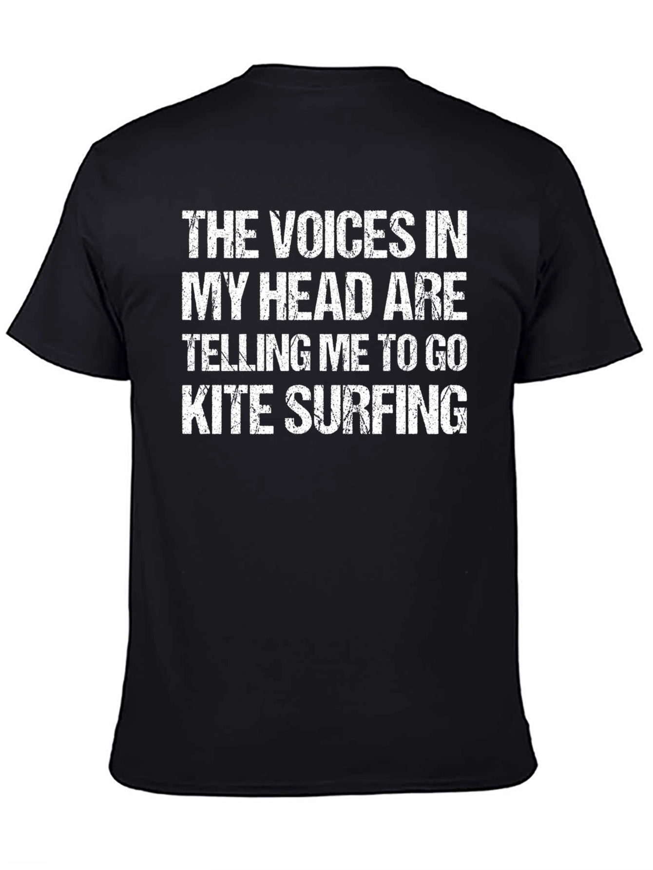 Kite Surfing Voices Graphic Tee - Funny Surfer T-Shirt