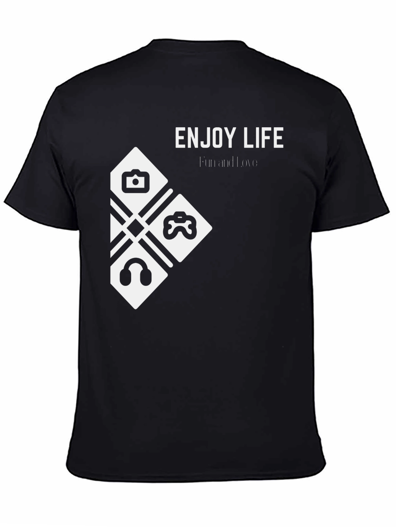 Enjoy Life Black Graphic Tee