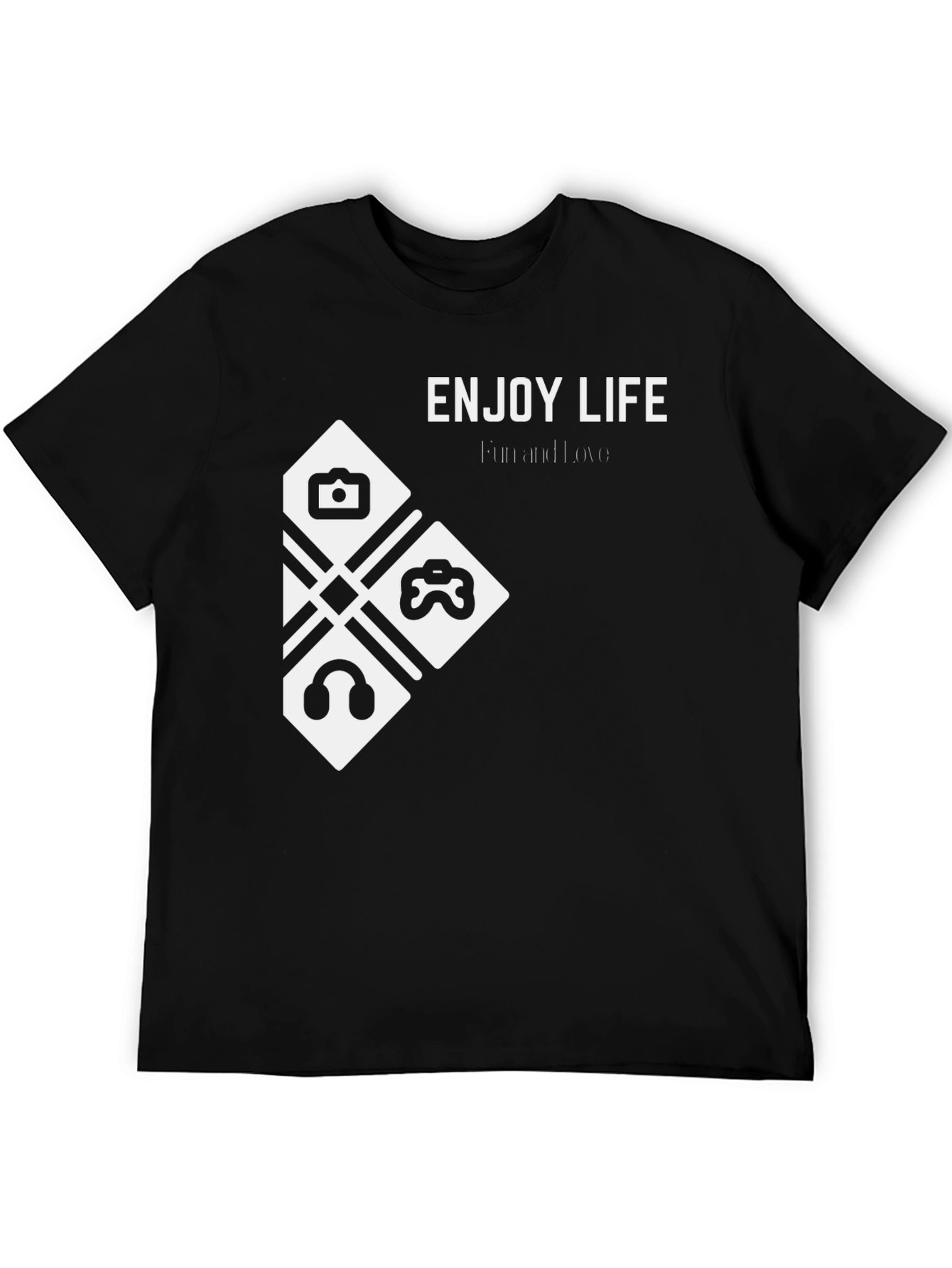 Enjoy Life Black Graphic Tee