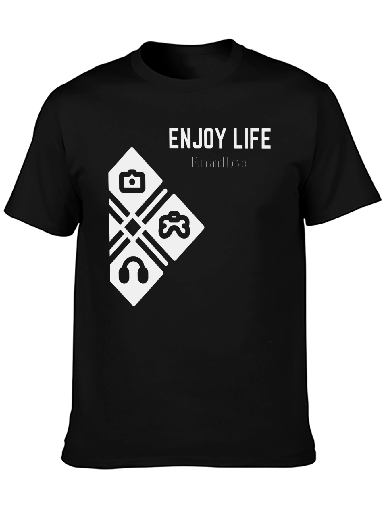 Enjoy Life Black Graphic Tee