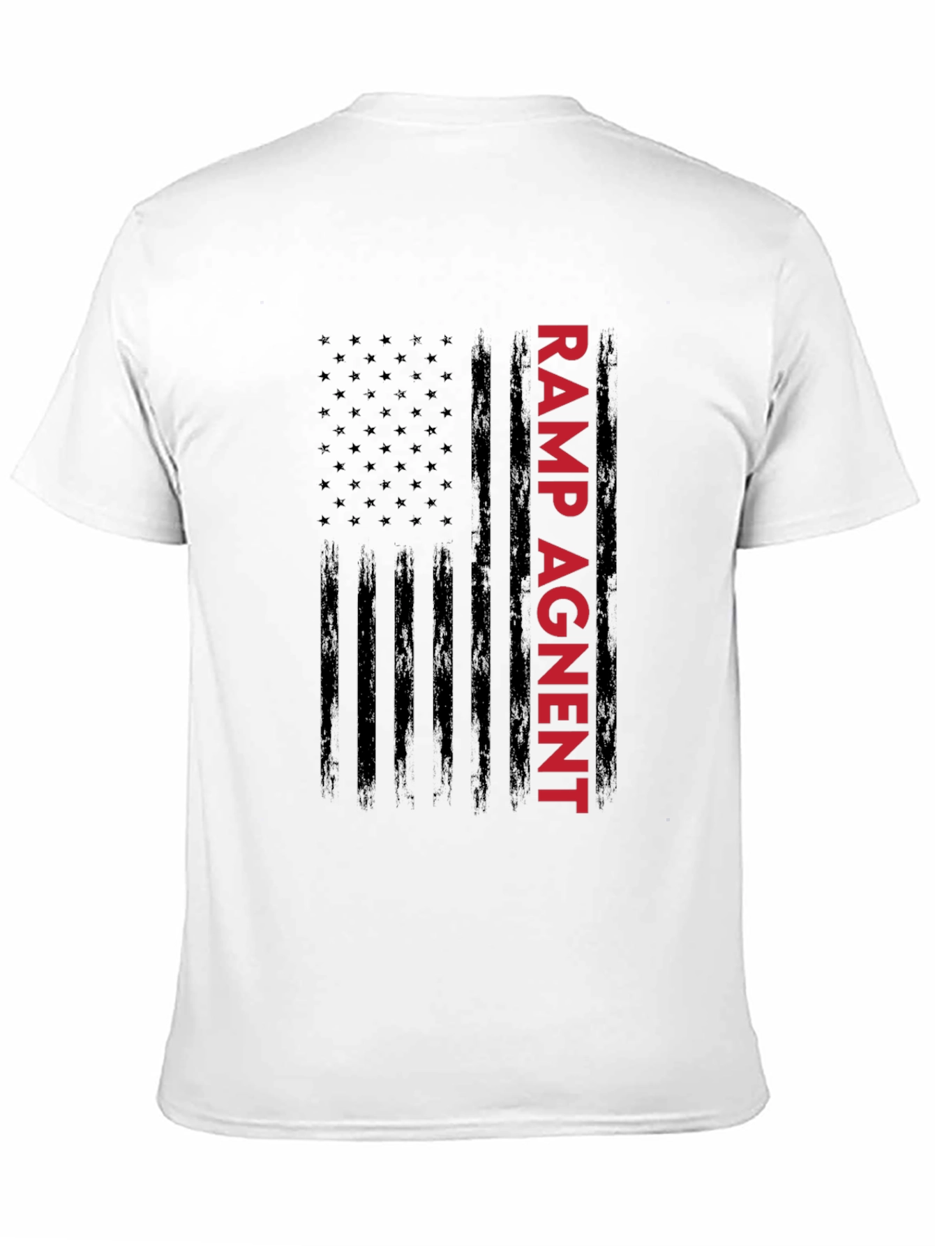 Ramp Agent American Flag Graphic Tee - Black