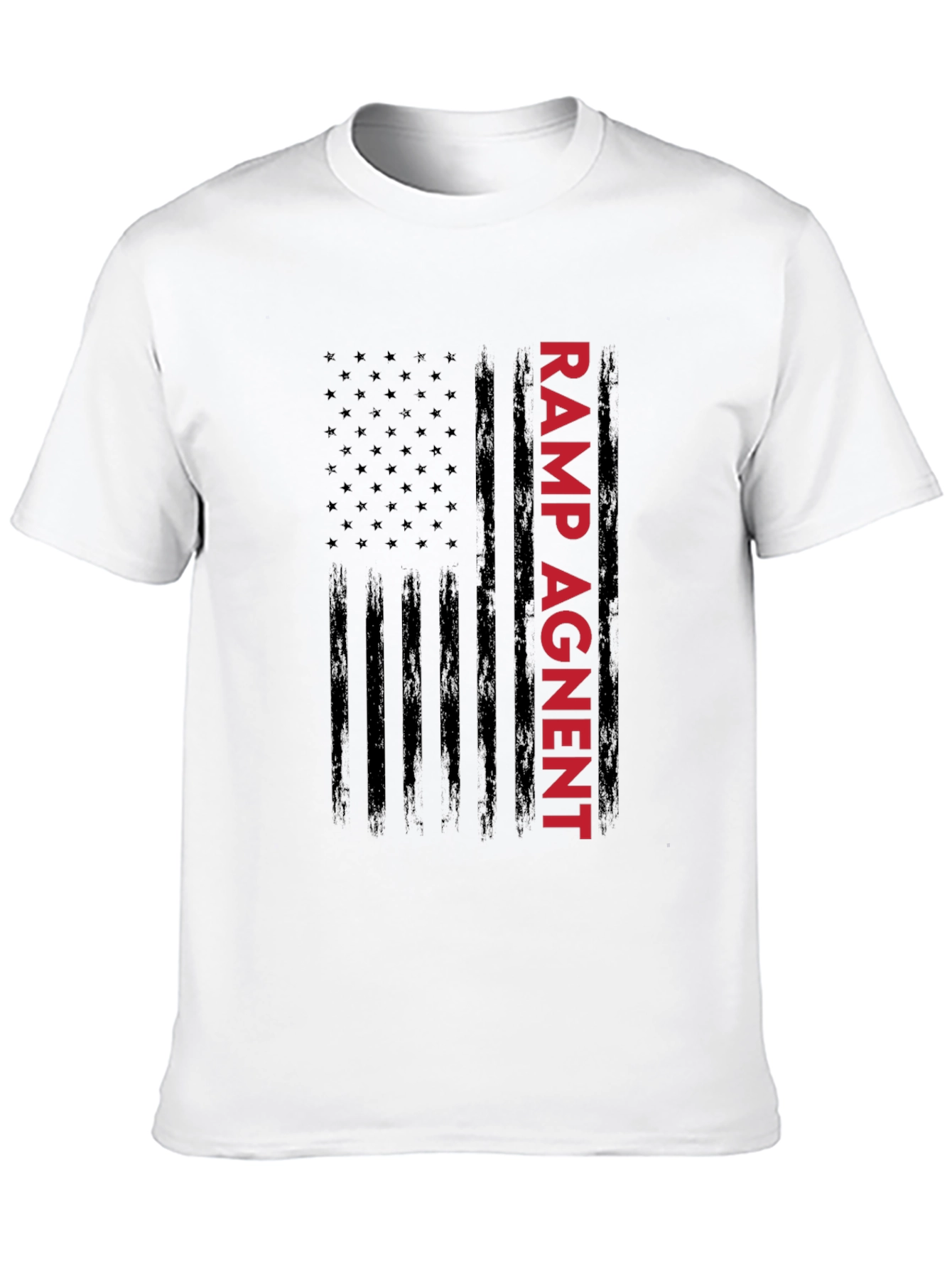Ramp Agent American Flag Graphic Tee - Black