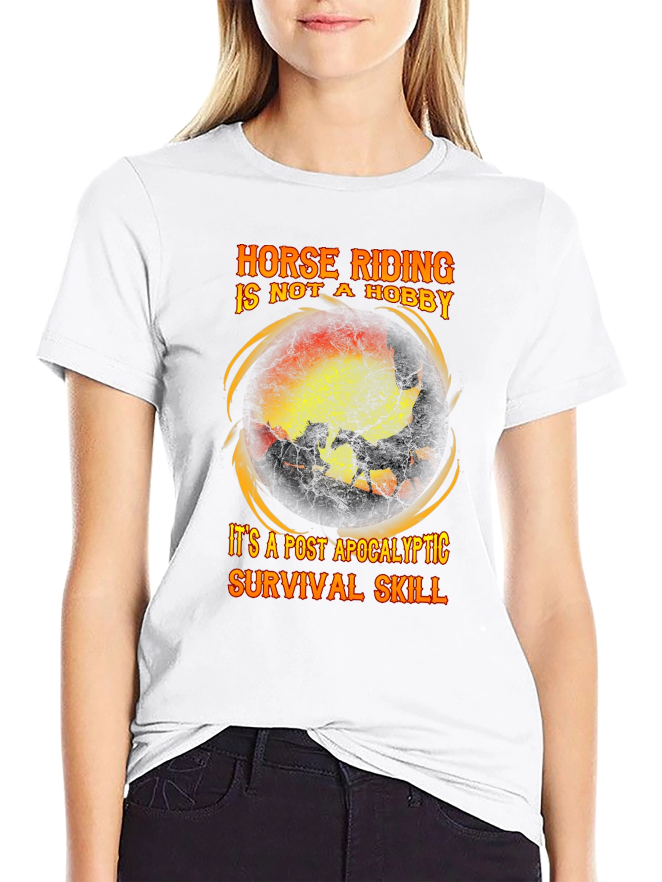 Horse Riding Post Apocalyptic Survival Skill T-Shirt