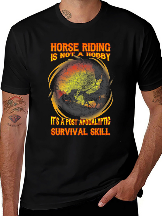Horse Riding Post Apocalyptic Survival Skill T-Shirt