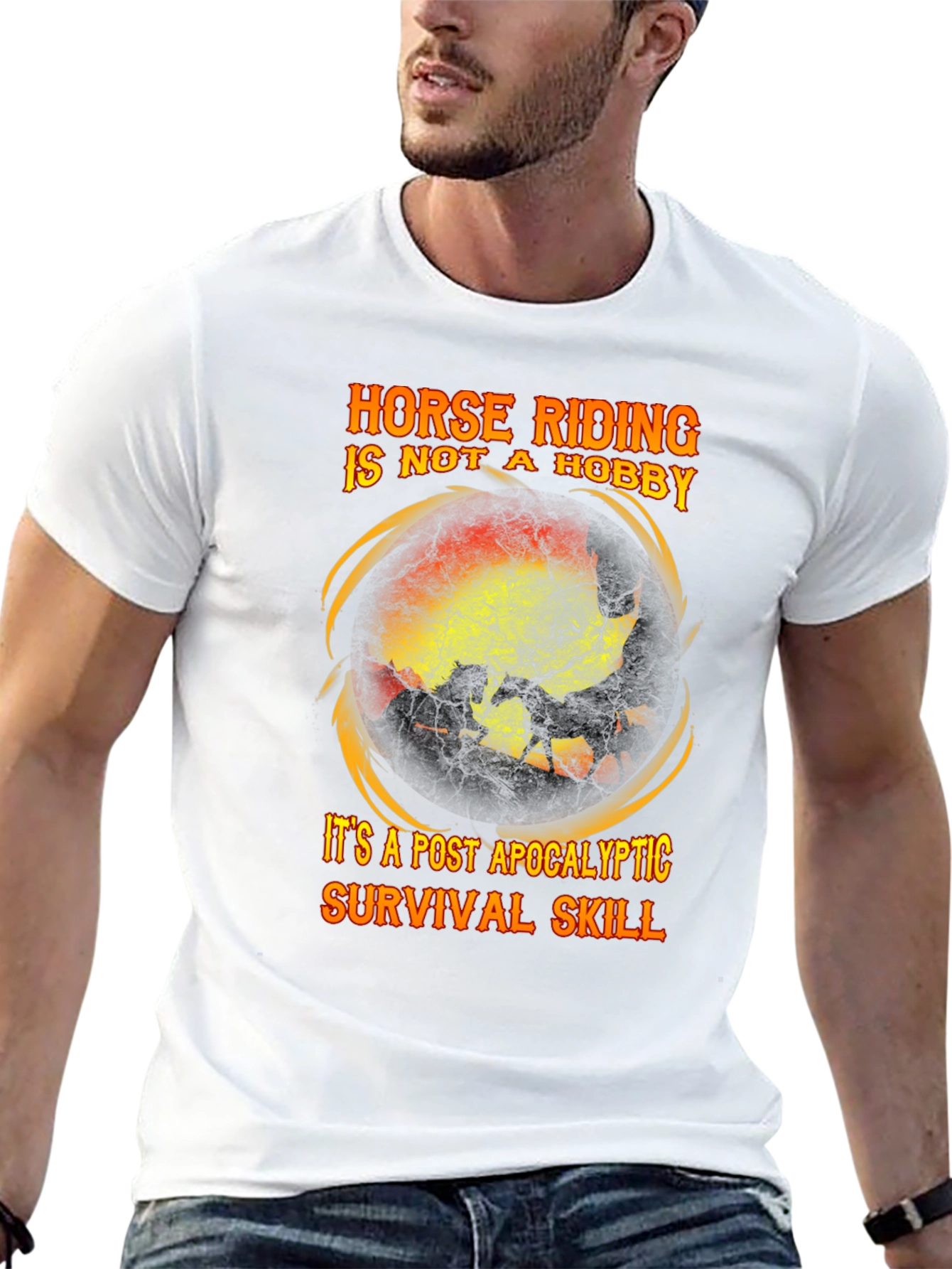 Horse Riding Post Apocalyptic Survival Skill T-Shirt