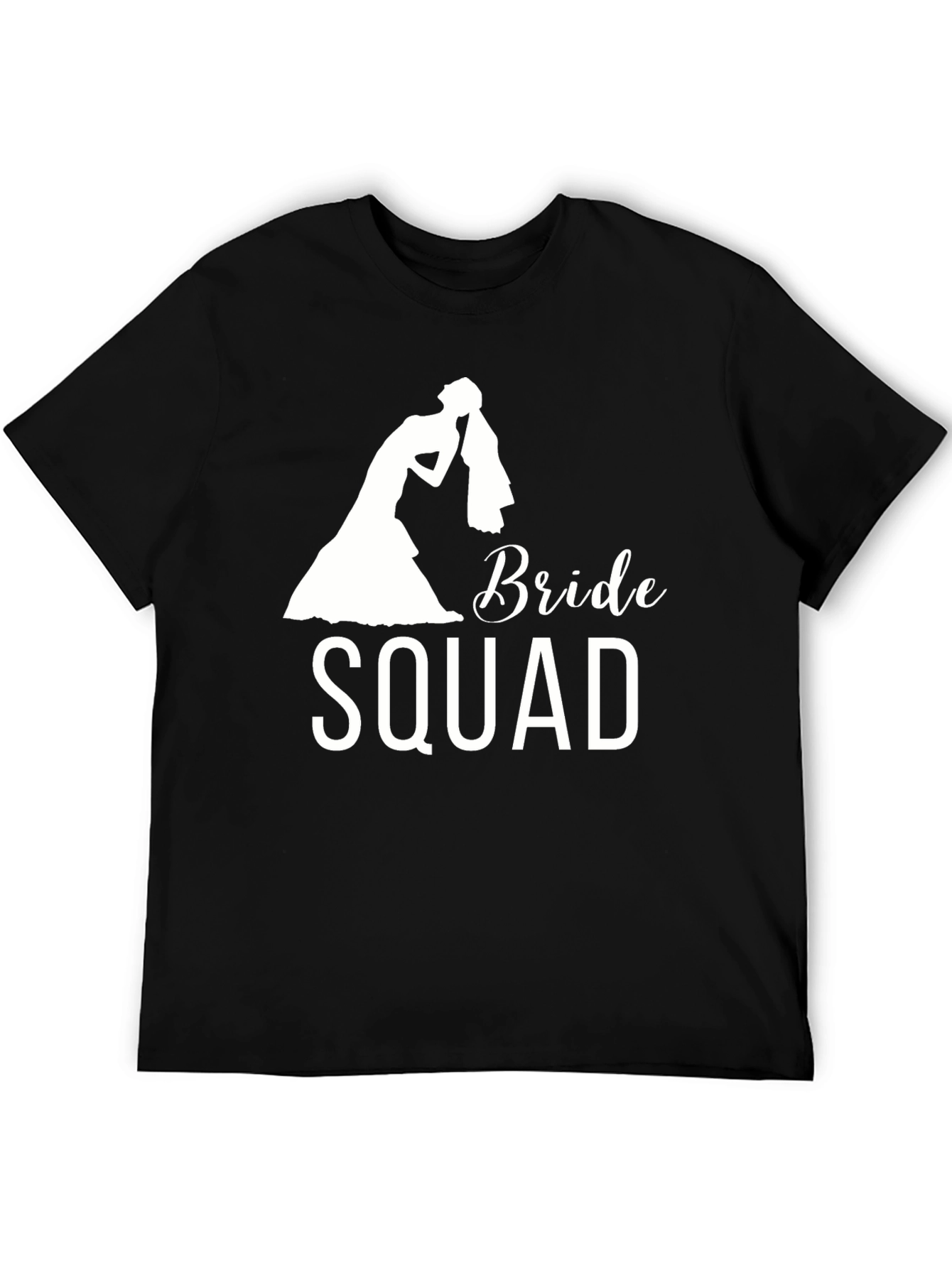 Bride Squad Graphic T-Shirt - Black Cotton Tee