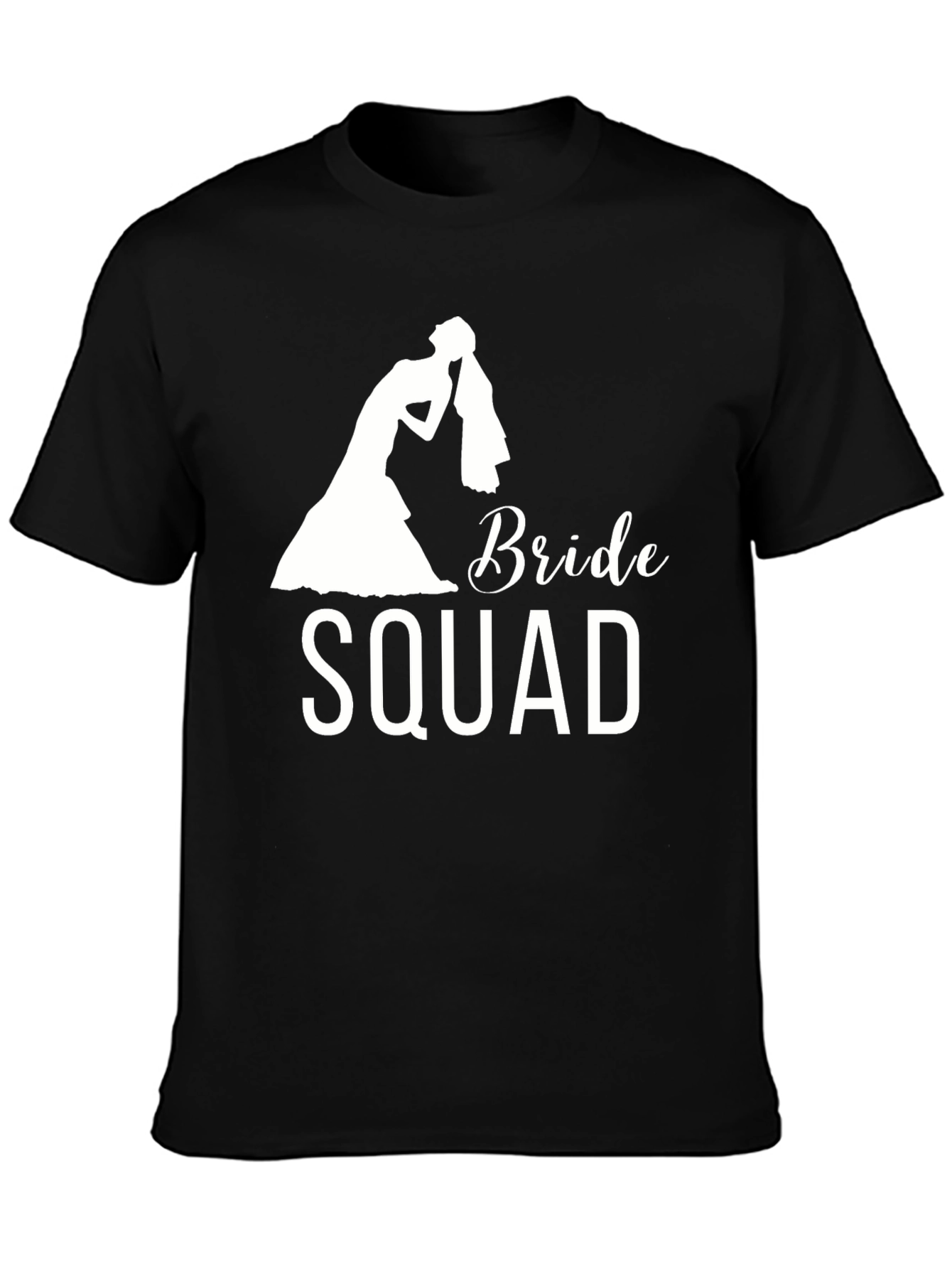 Bride Squad Graphic T-Shirt - Black Cotton Tee