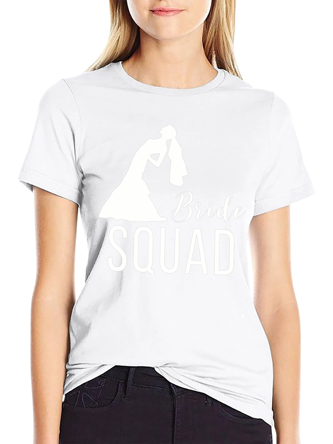 Bride Squad Graphic T-Shirt - Black Cotton Tee