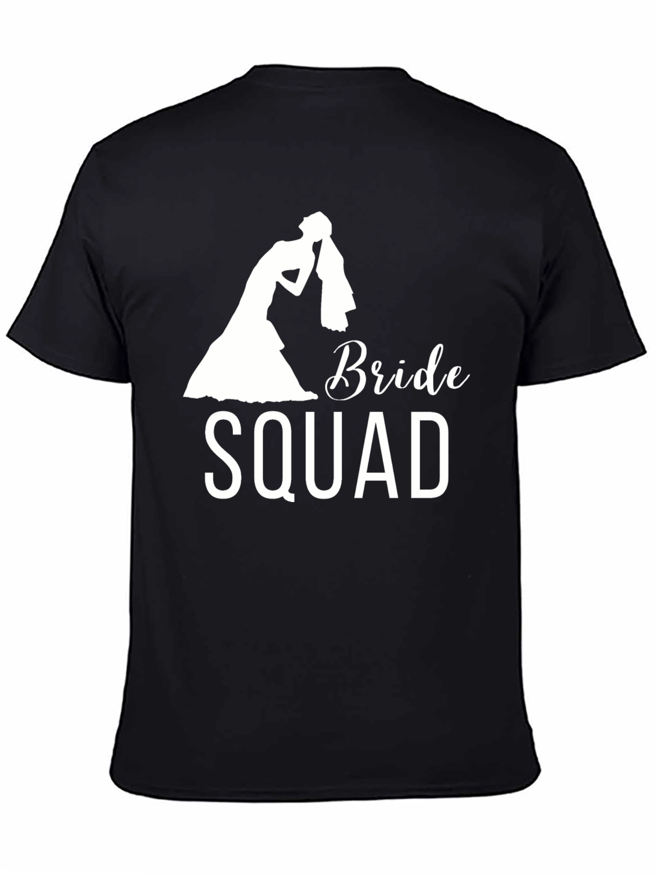 Bride Squad Graphic T-Shirt - Black Cotton Tee