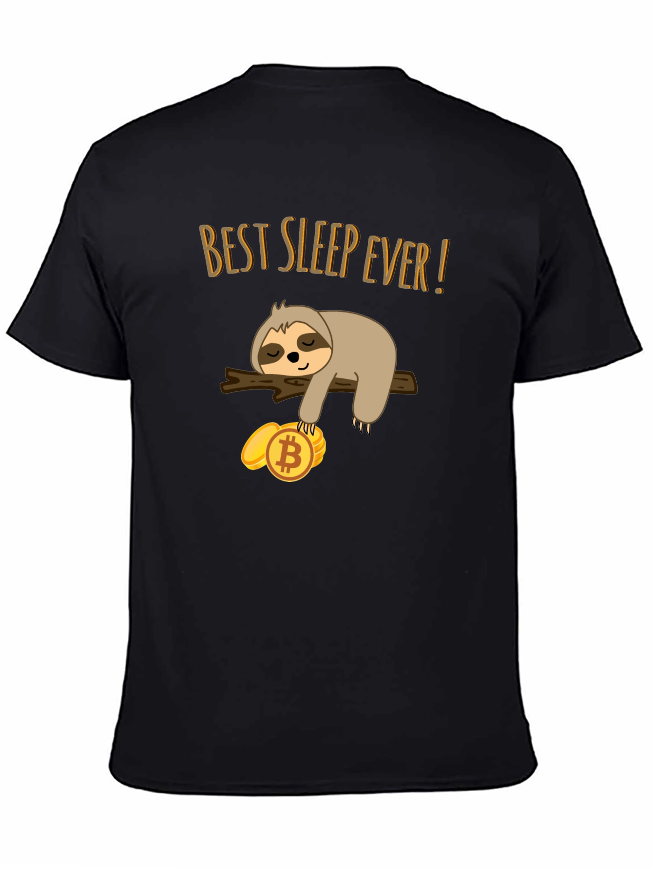 Best Sleep Ever Sloth Bitcoin Crypto T-Shirt