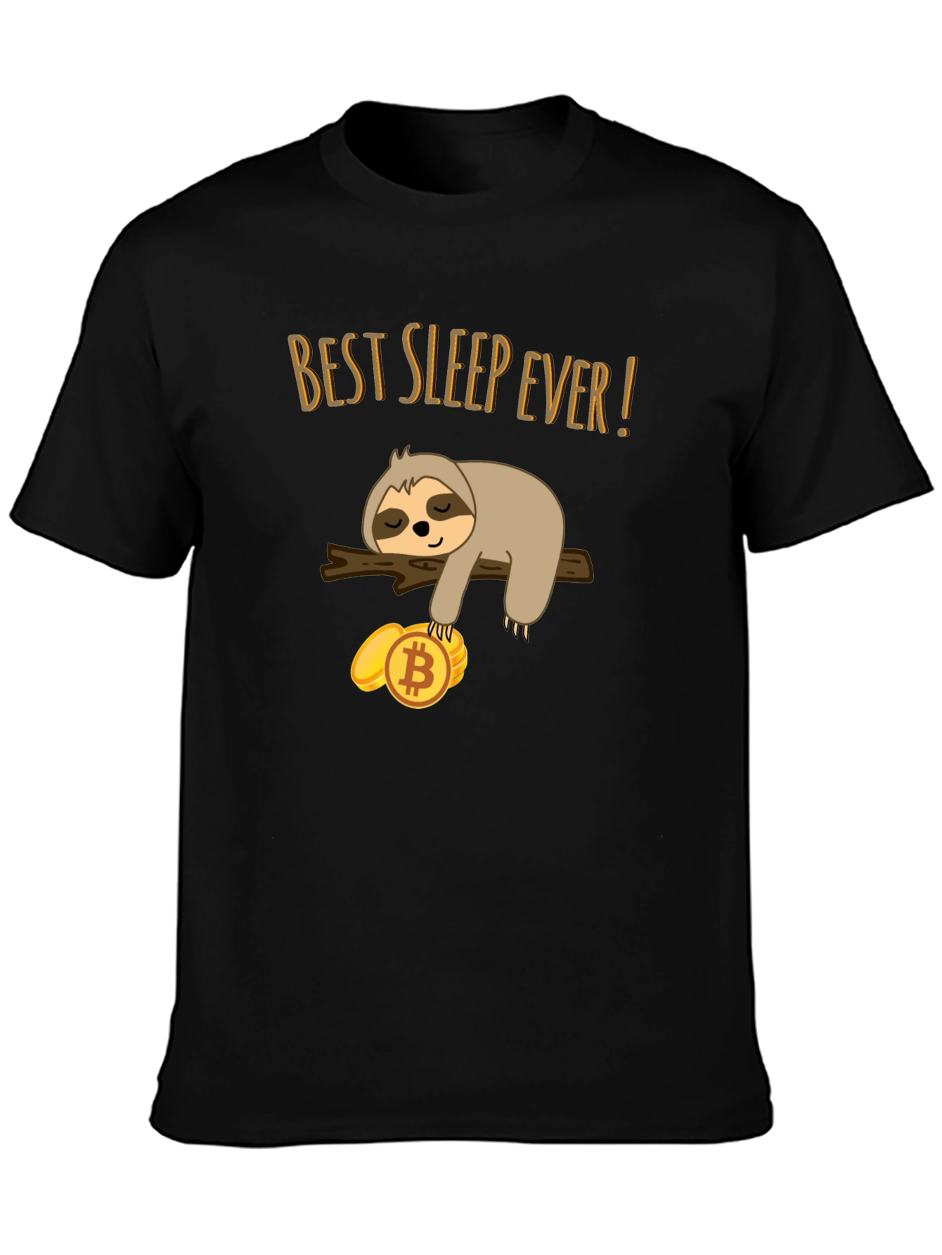 Best Sleep Ever Sloth Bitcoin Crypto T-Shirt