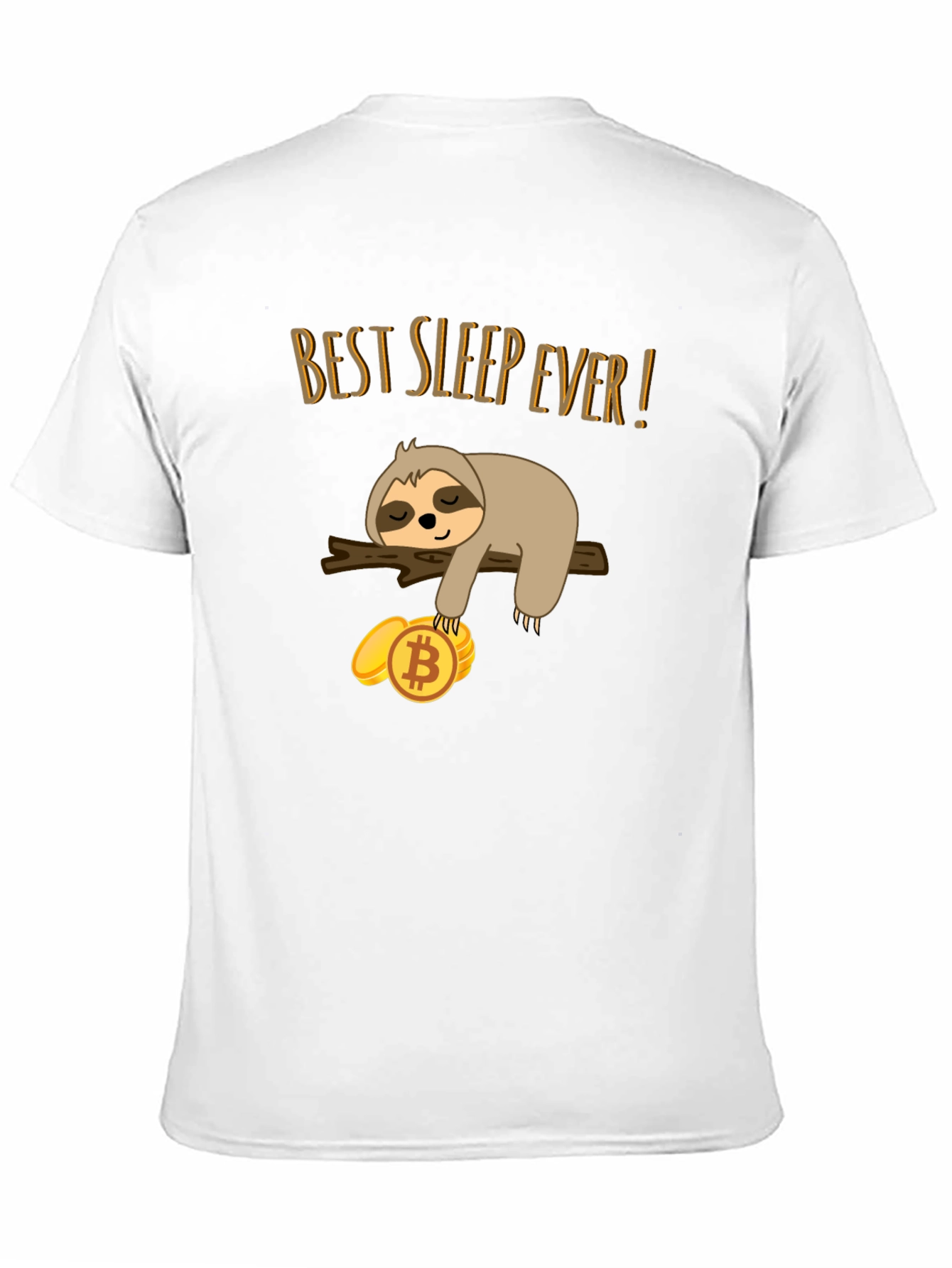 Best Sleep Ever Sloth Bitcoin Crypto T-Shirt