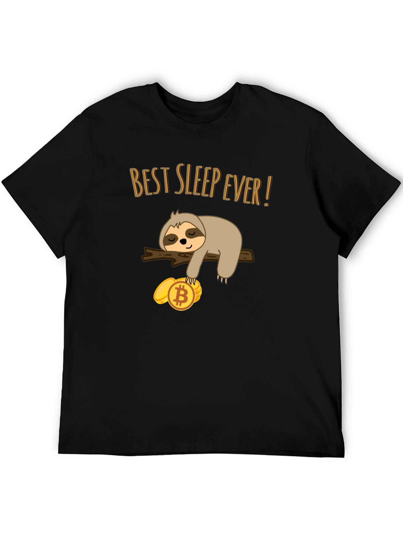 Best Sleep Ever Sloth Bitcoin Crypto T-Shirt