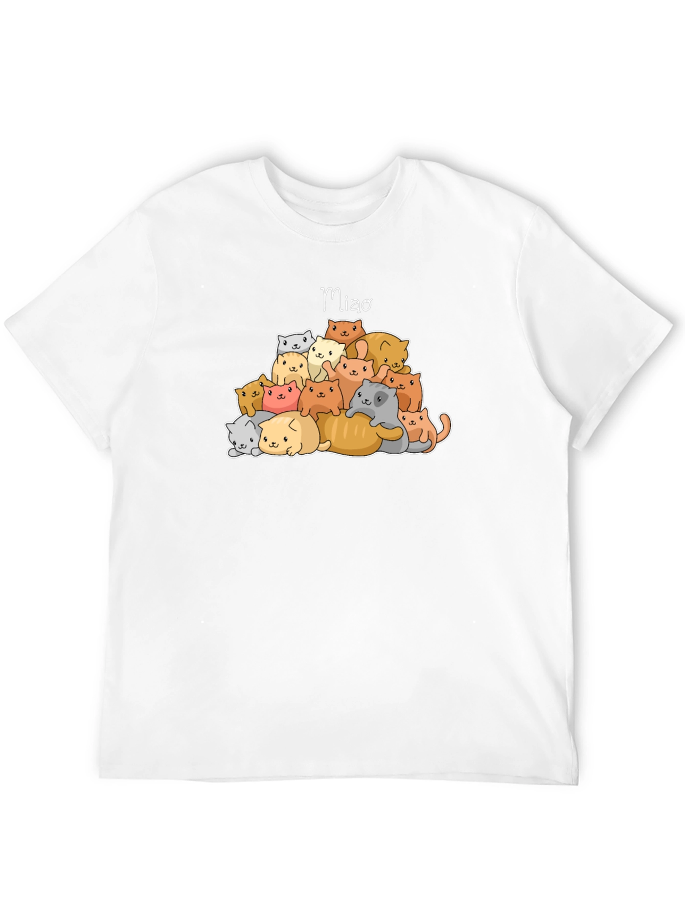 Cats Meow T-Shirt - Cute Cat Pile Graphic Tee