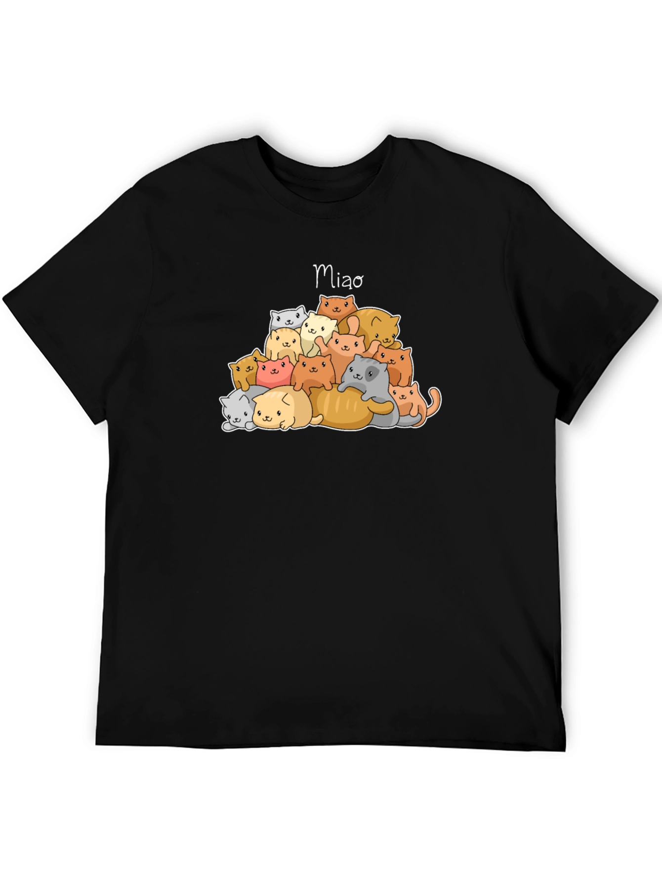 Cats Meow T-Shirt - Cute Cat Pile Graphic Tee