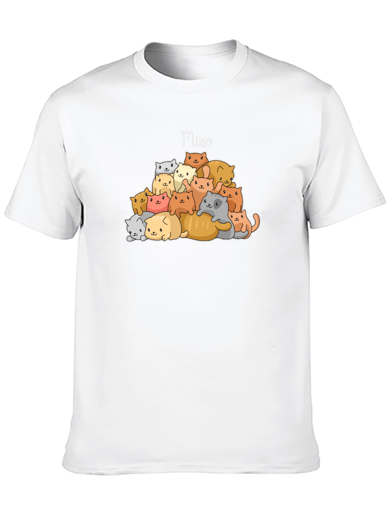 Cats Meow T-Shirt - Cute Cat Pile Graphic Tee