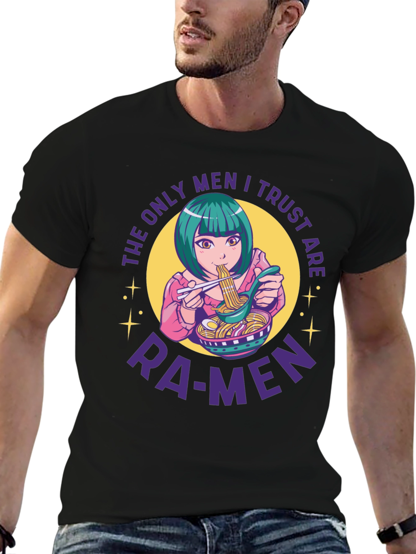 Ramen Lover T-Shirt - Anime Girl Noodles