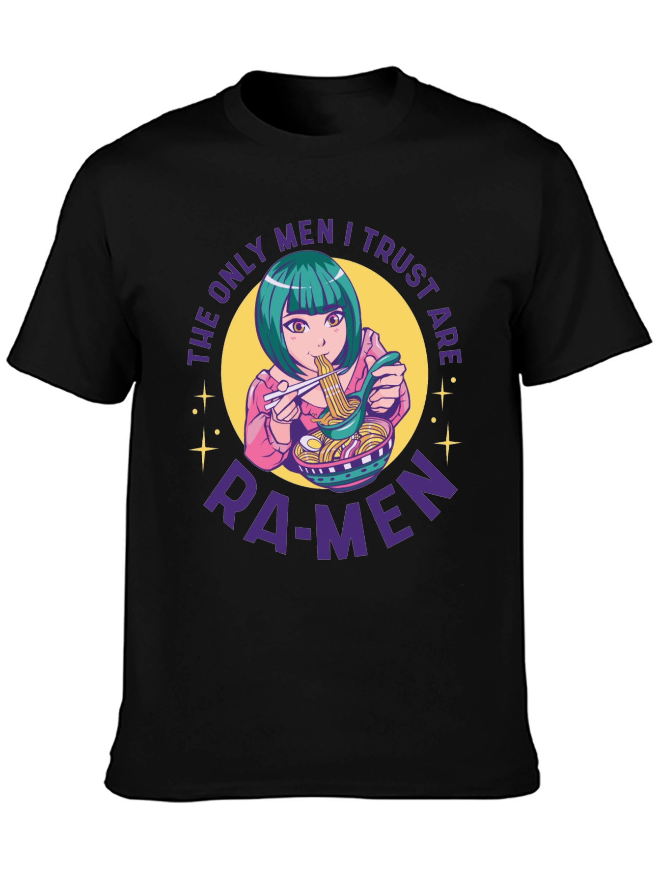 Ramen Lover T-Shirt - Anime Girl Noodles