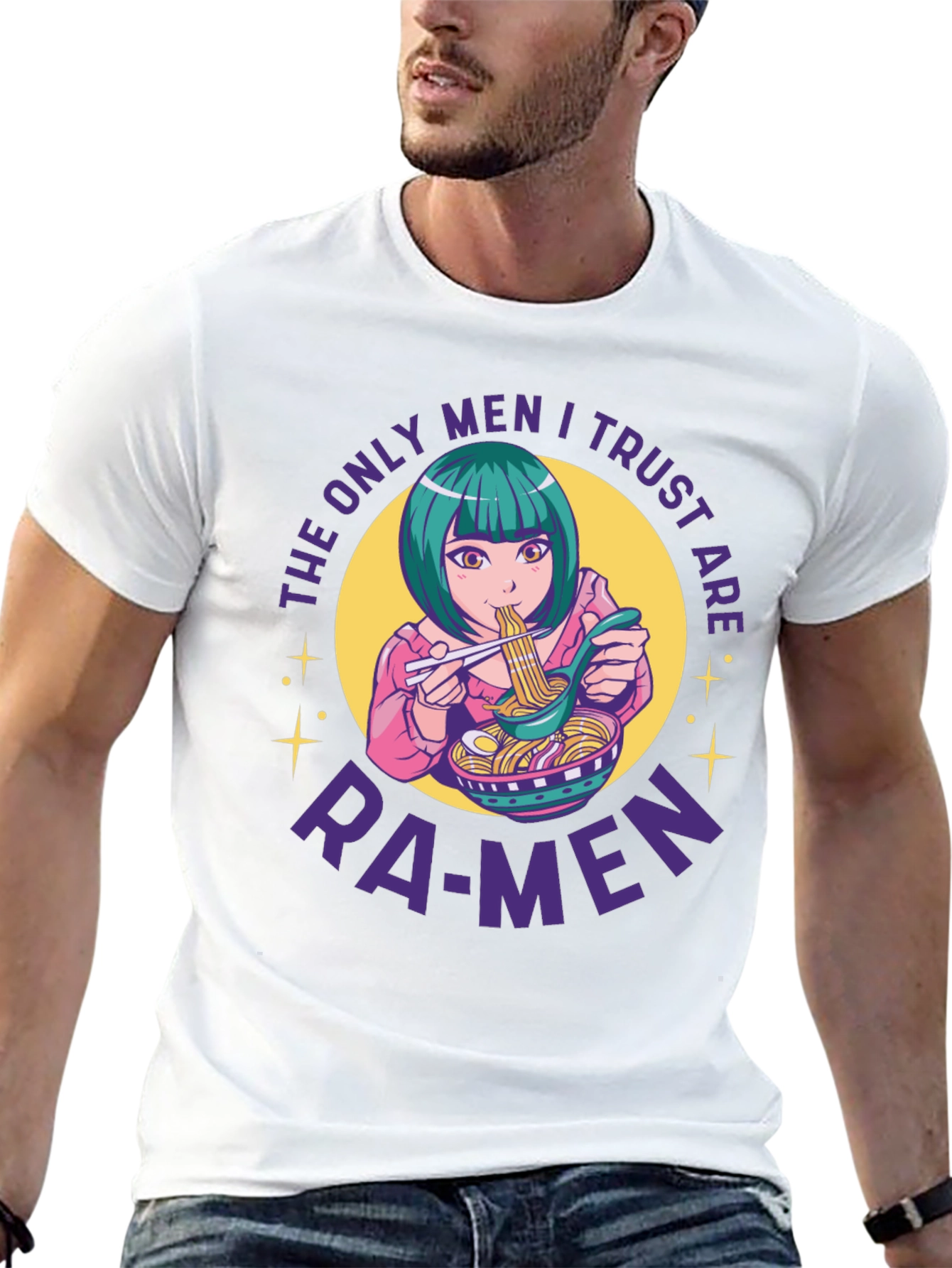 Ramen Lover T-Shirt - Anime Girl Noodles