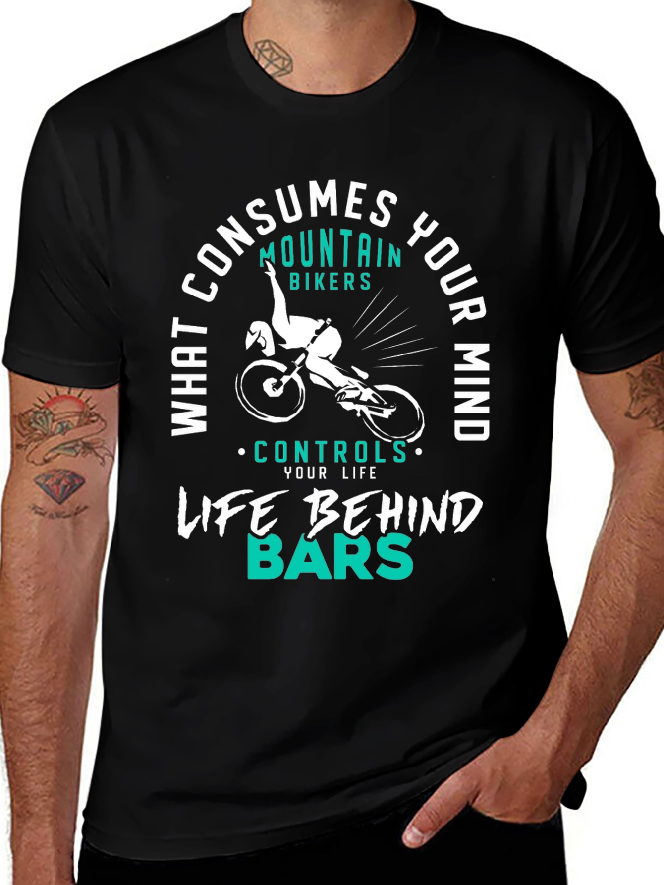 Mountain Biker Graphic Tee - Consumes Your Mind