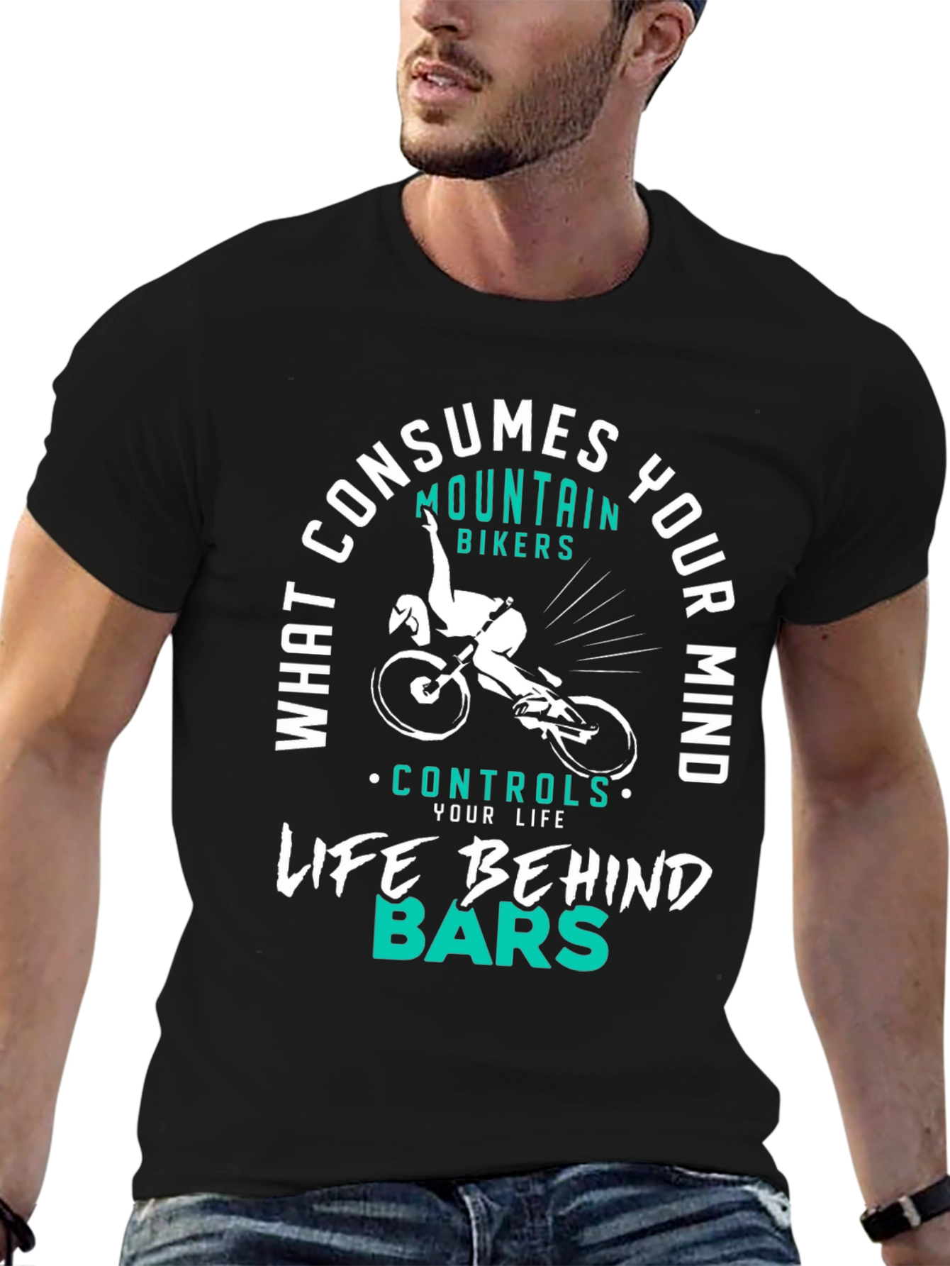 Mountain Biker Graphic Tee - Consumes Your Mind