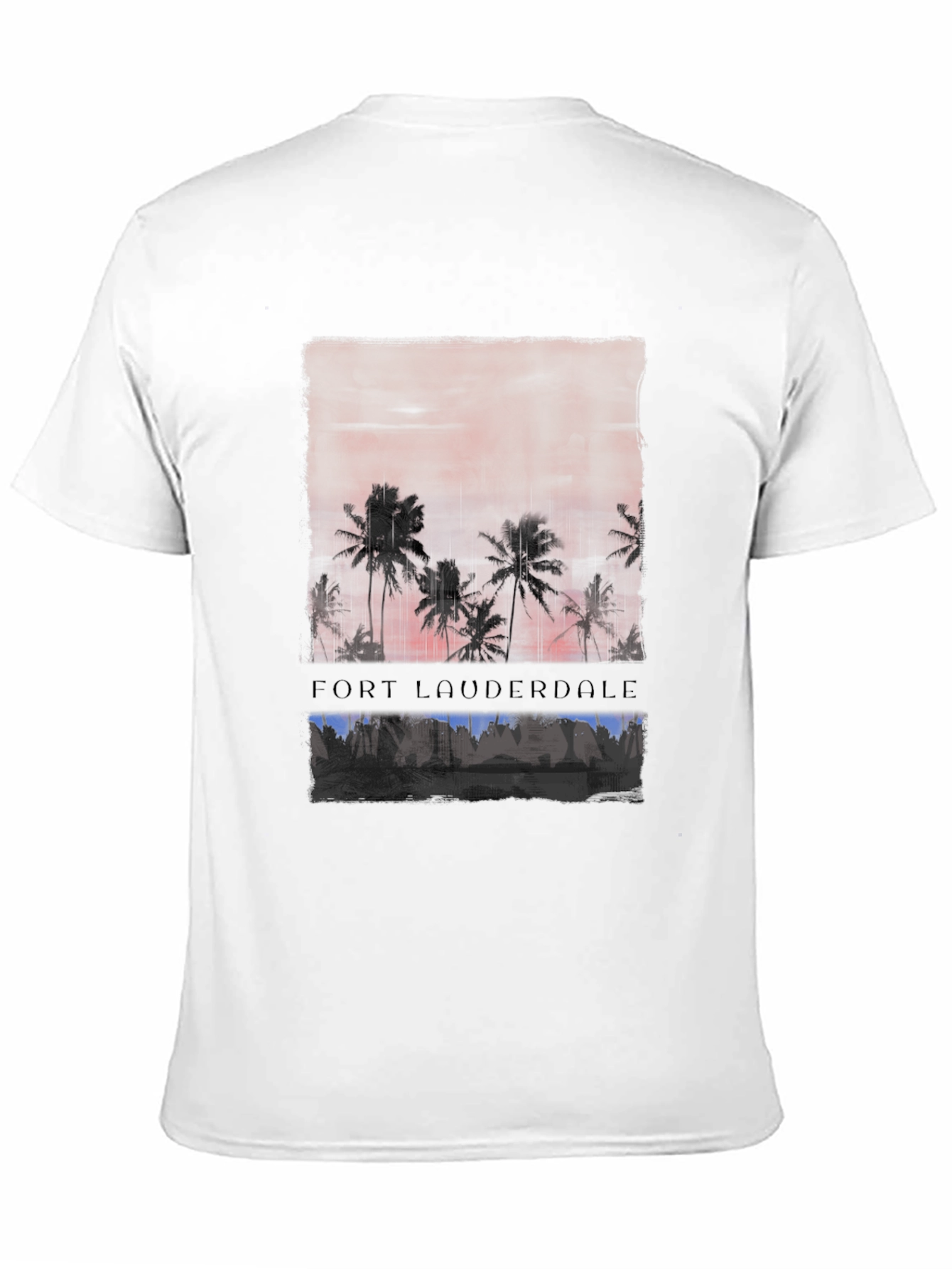 Fort Lauderdale Palm Sunset Graphic Tee