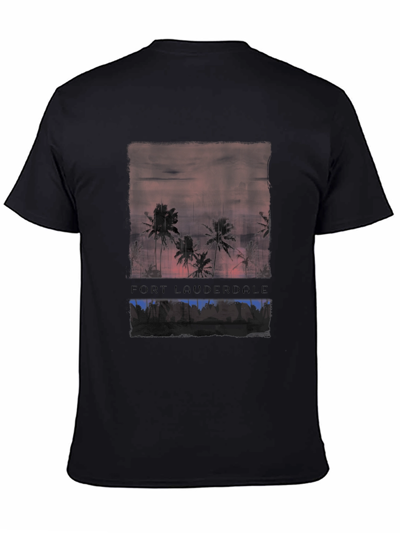 Fort Lauderdale Palm Sunset Graphic Tee