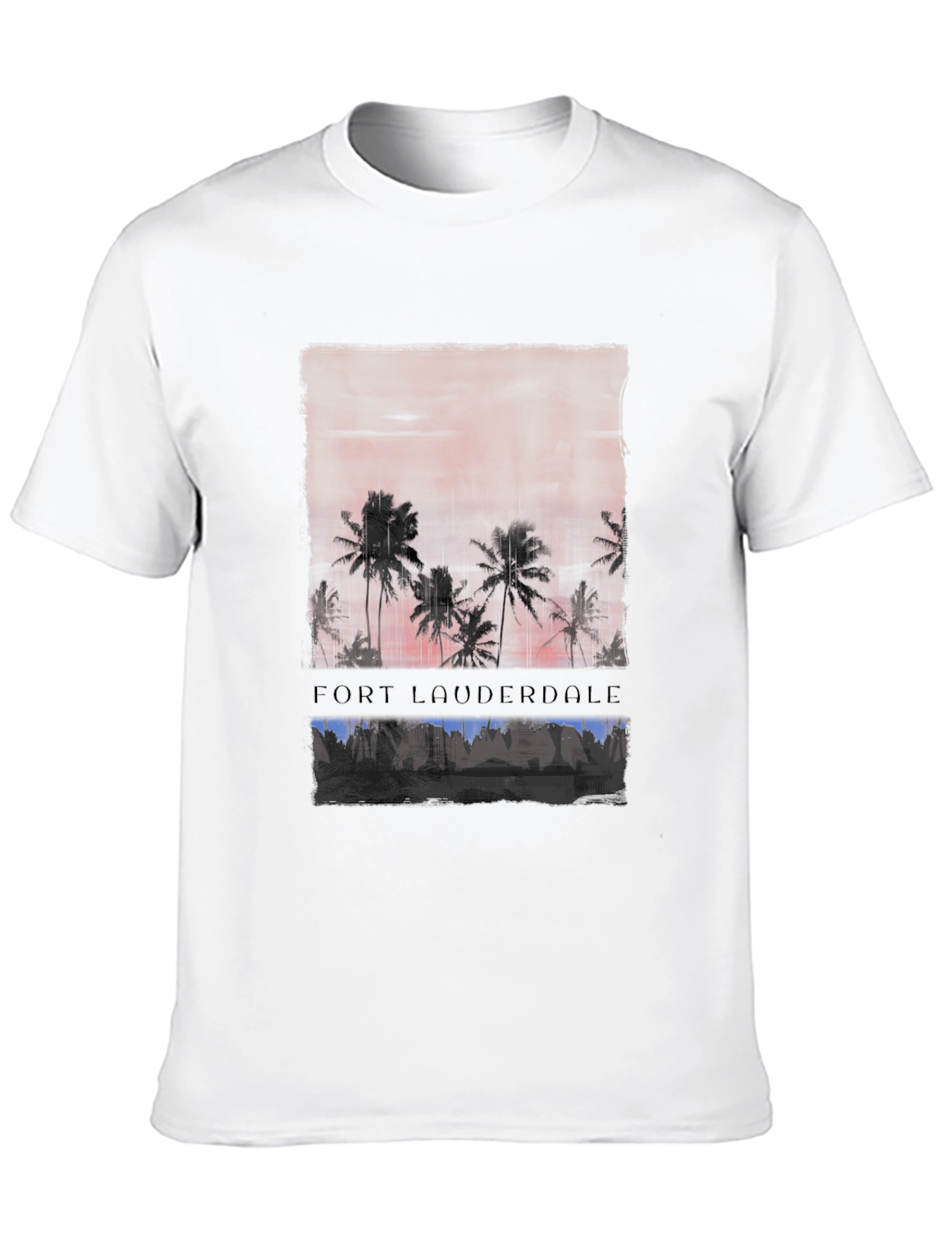Fort Lauderdale Palm Sunset Graphic Tee