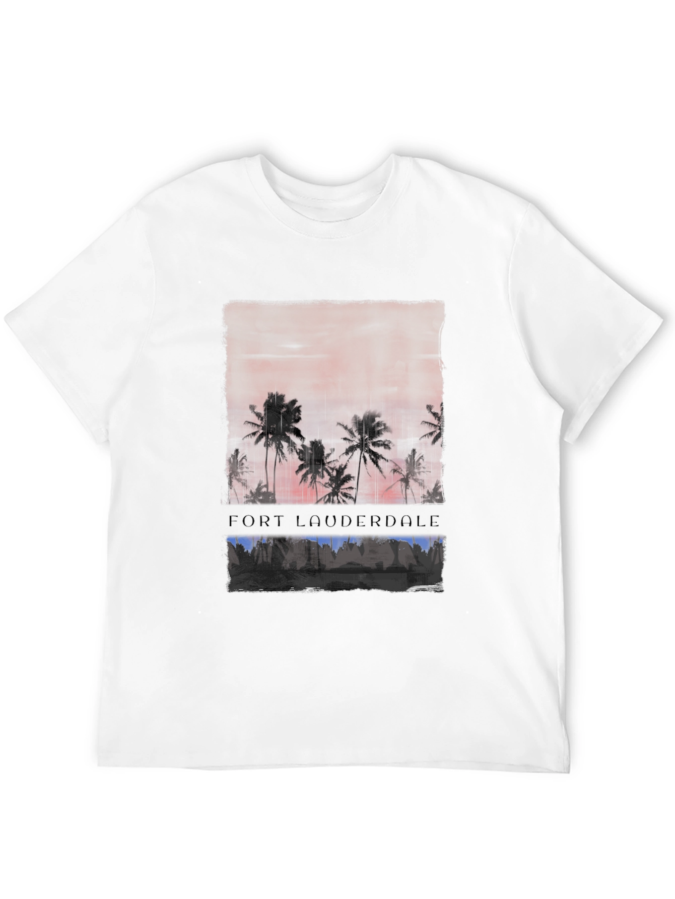 Fort Lauderdale Palm Sunset Graphic Tee