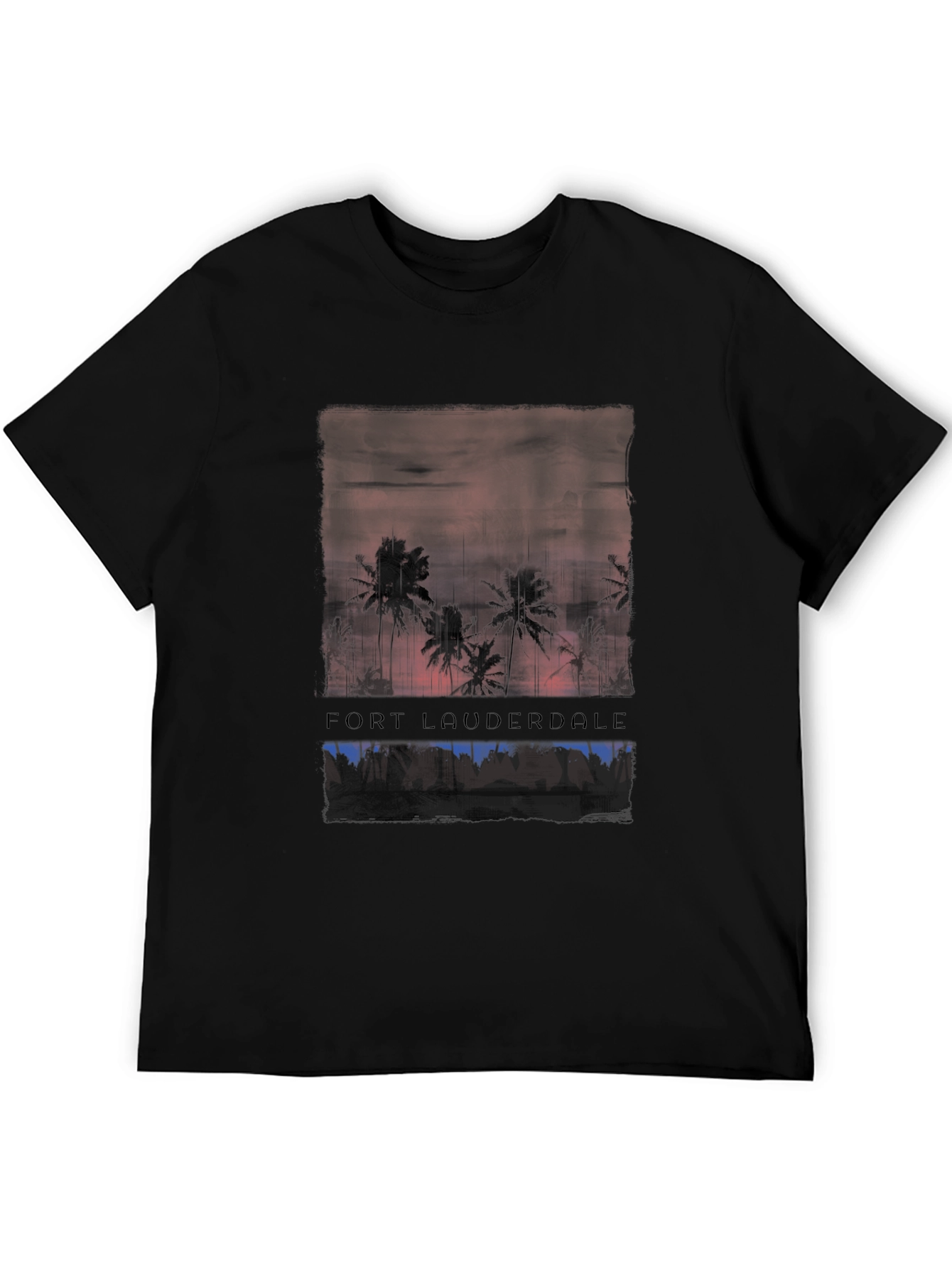 Fort Lauderdale Palm Sunset Graphic Tee