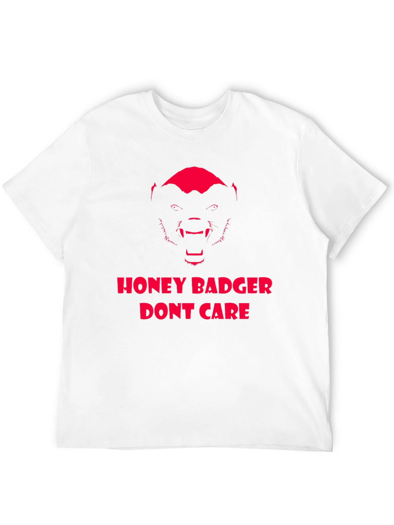 Honey Badger Dont Care Graphic Tee - Black
