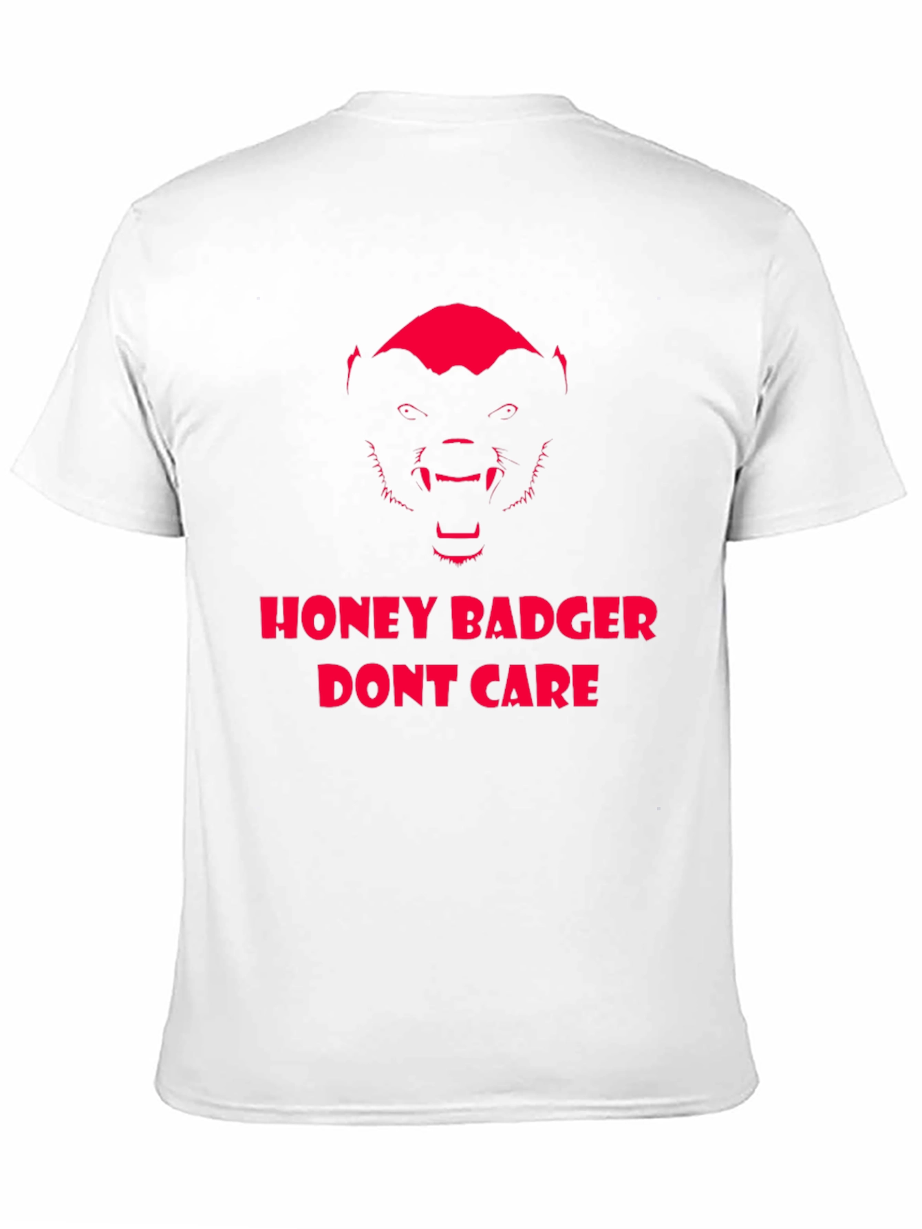 Honey Badger Dont Care Graphic Tee - Black