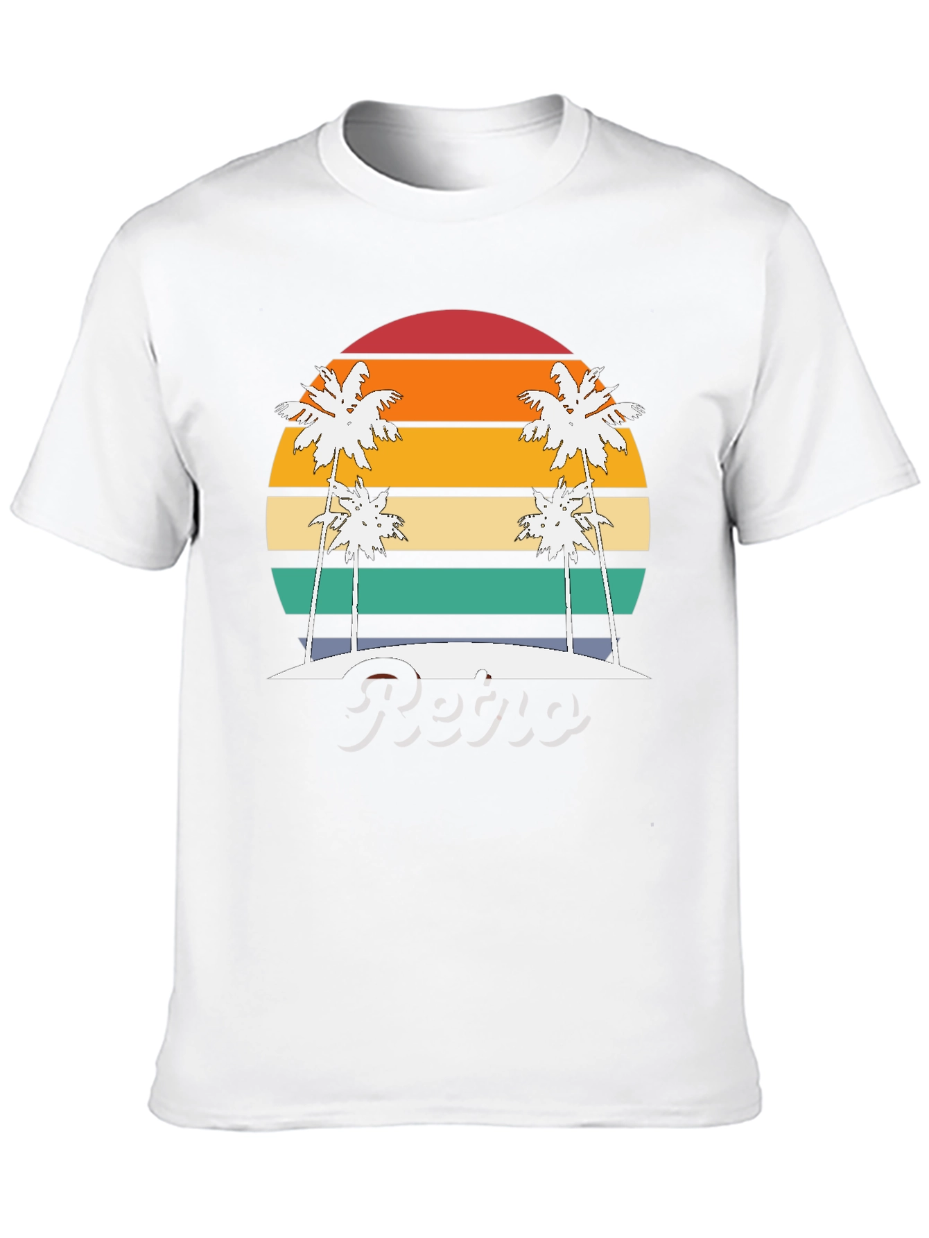 Retro Sunset Palm Tree T-Shirt